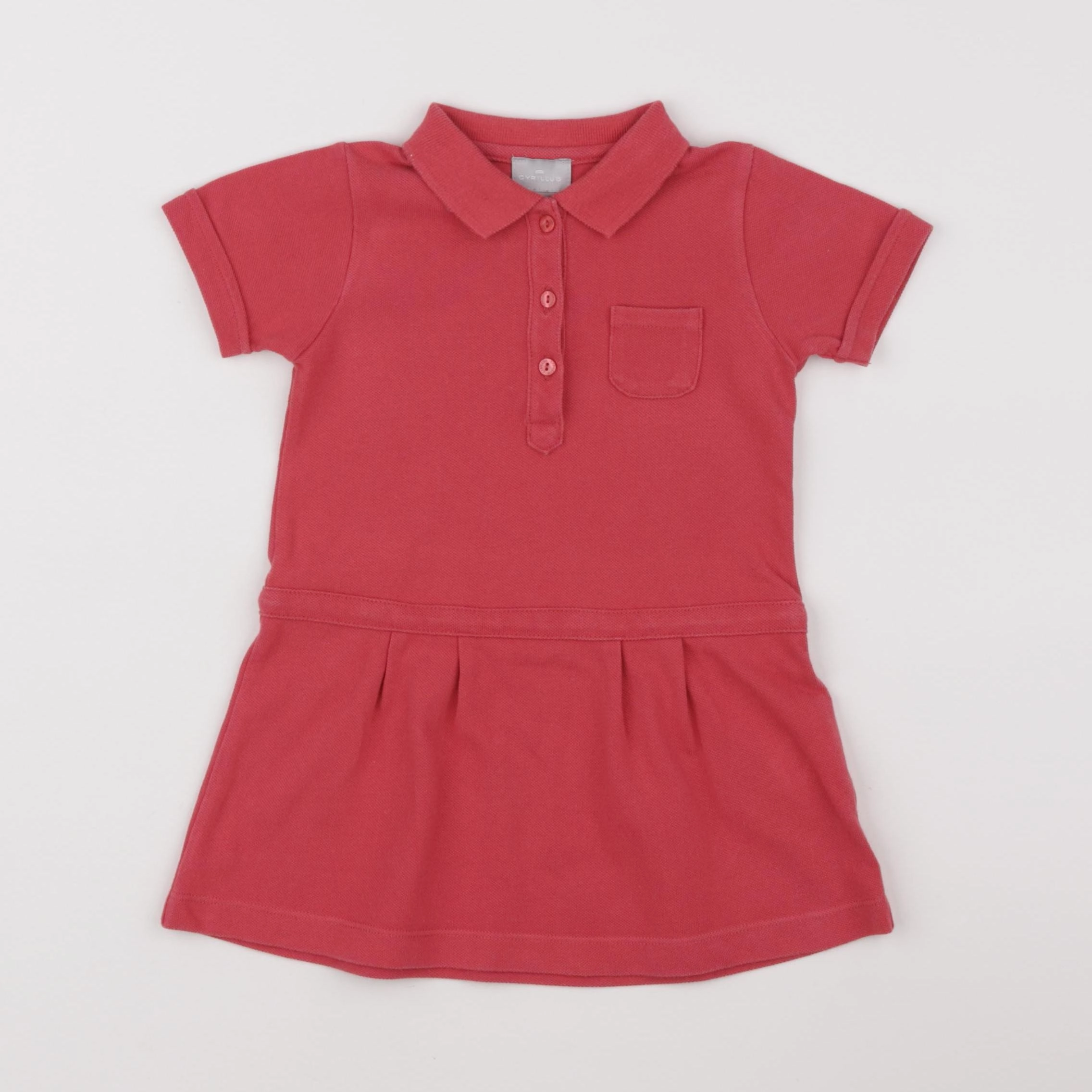 Cyrillus - robe rouge - 24 mois
