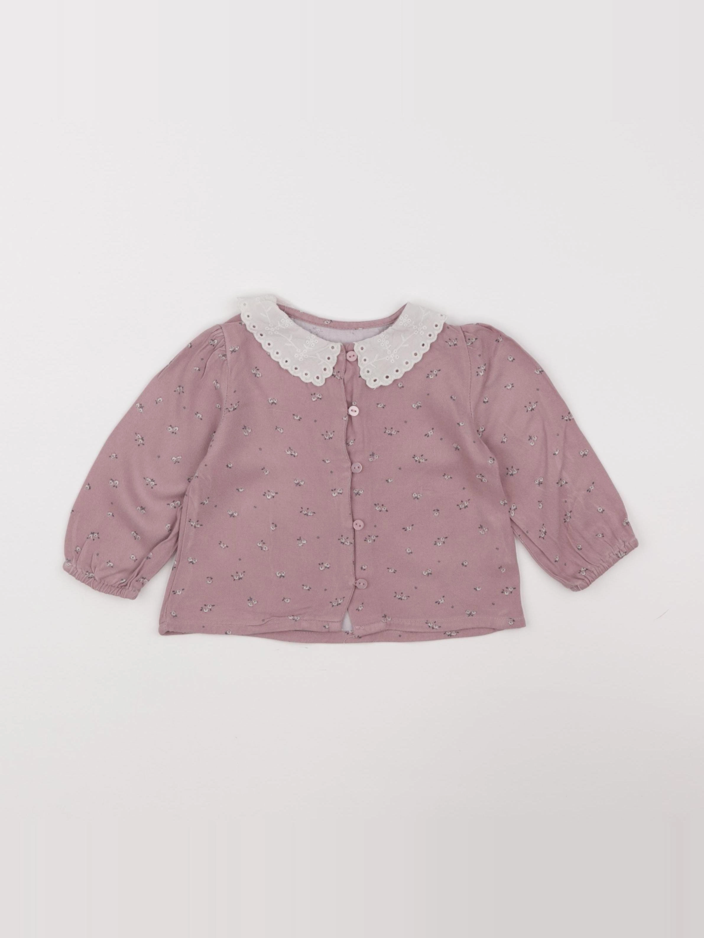 Vertbaudet - blouse rose - 6 mois