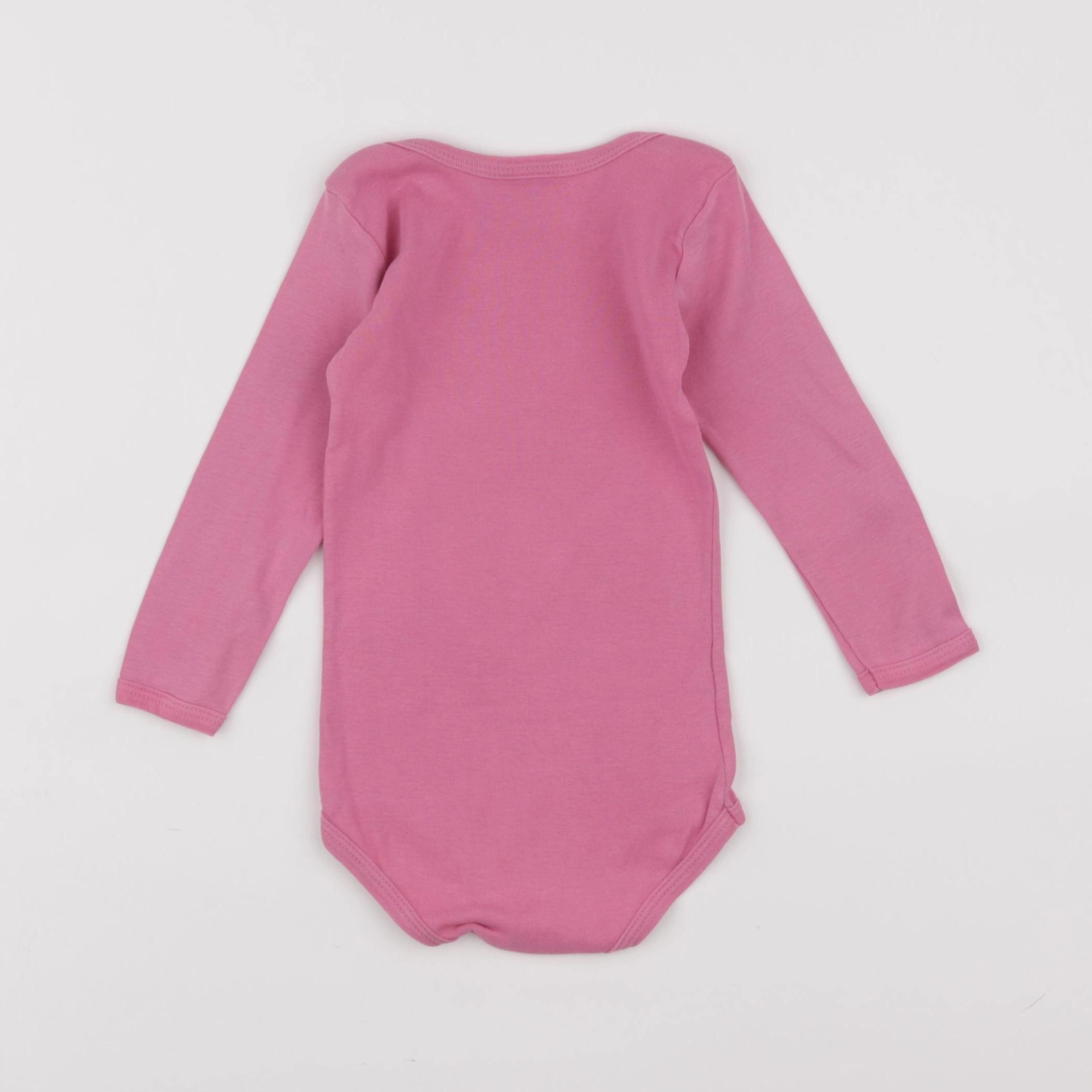 Petit Bateau - body rose - 18 mois