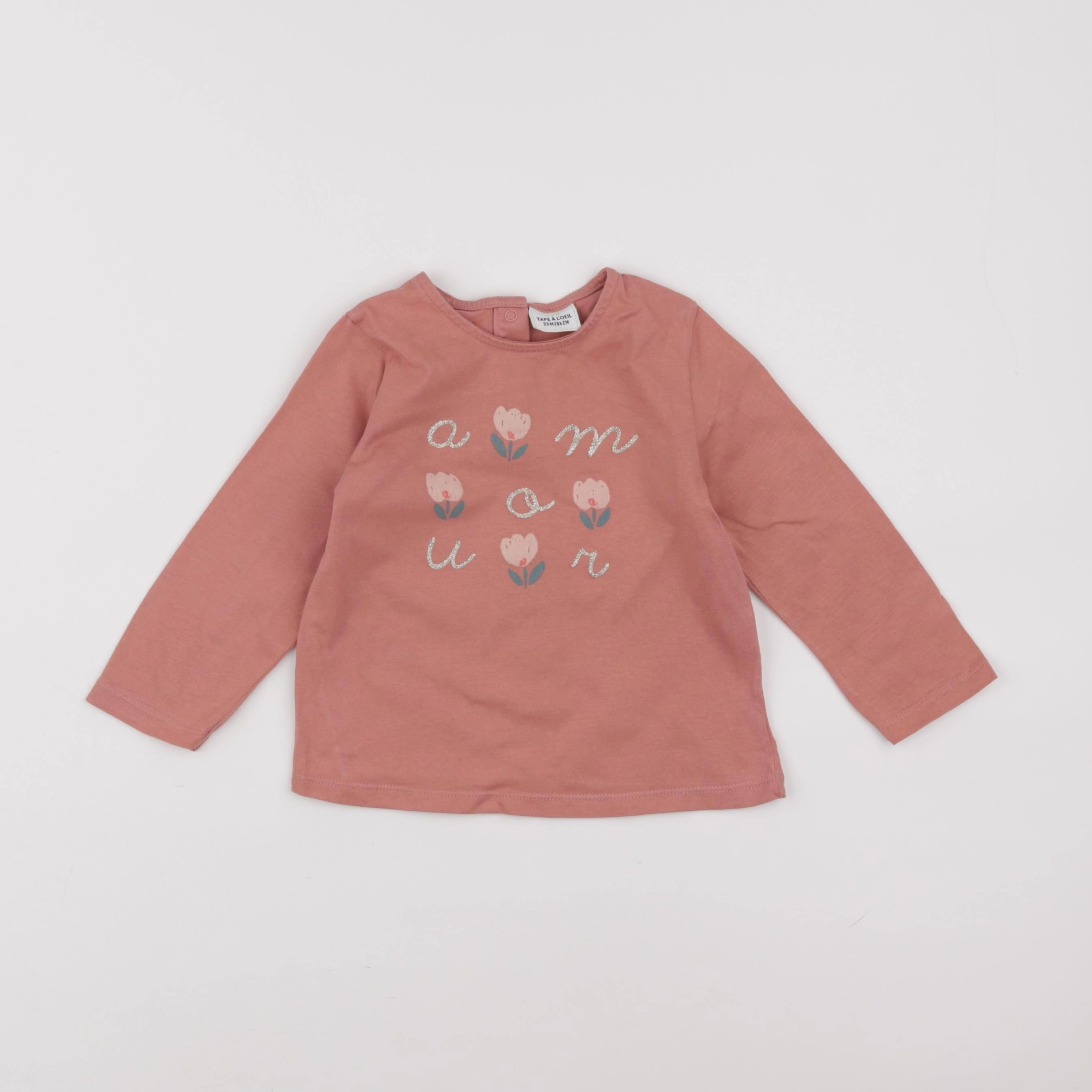 Tape à l'oeil - tee-shirt rose - 24 mois