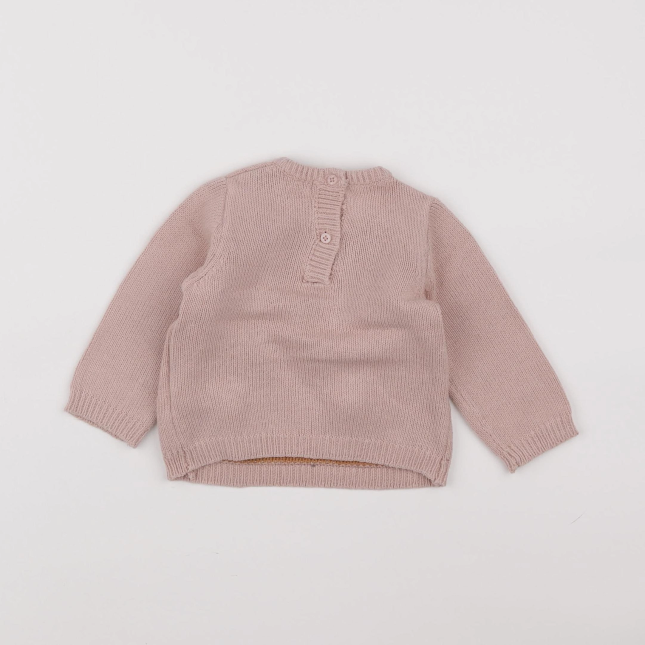 Vertbaudet - pull rose - 9 mois