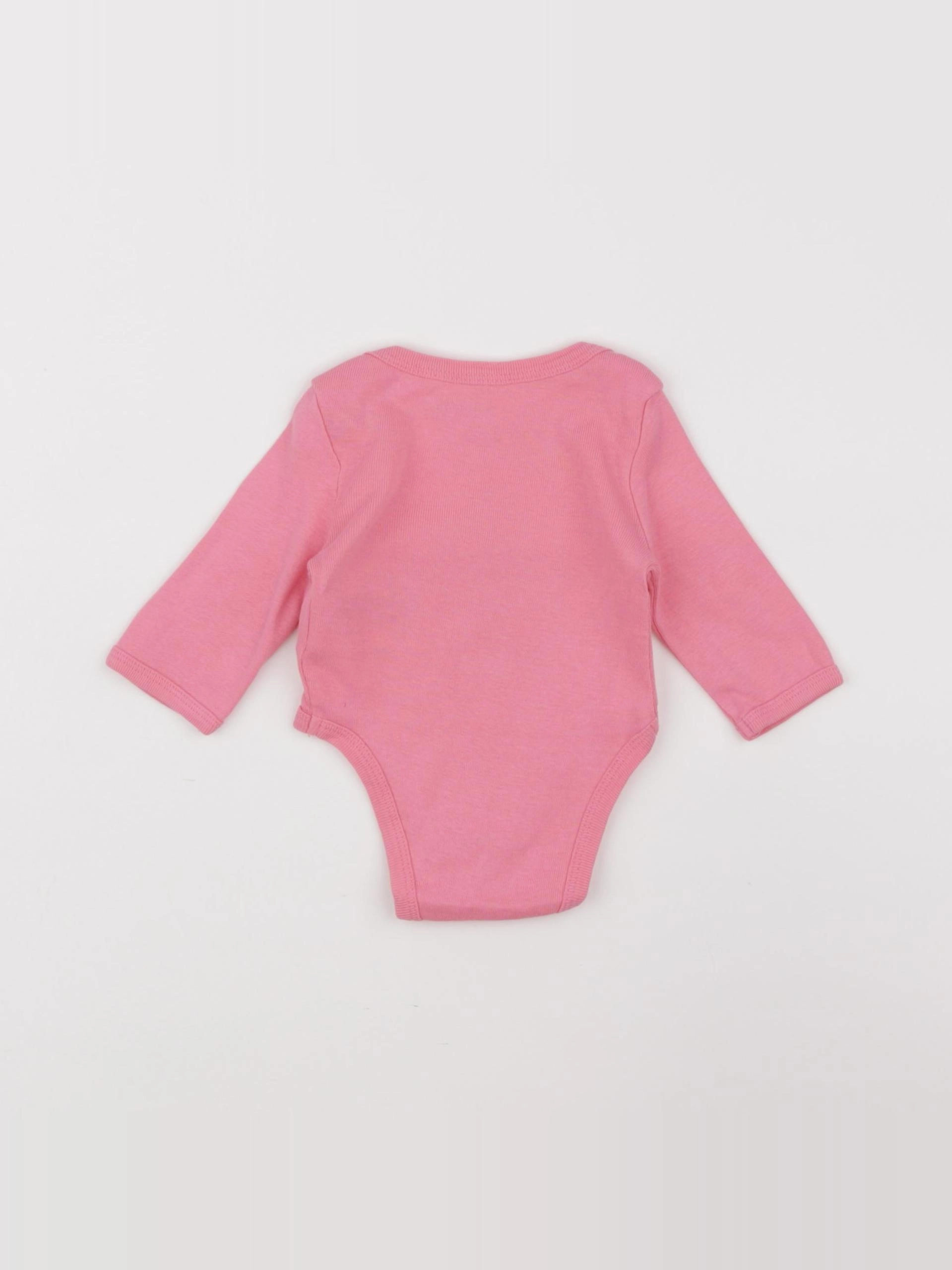 Vertbaudet - body rose - 1 mois