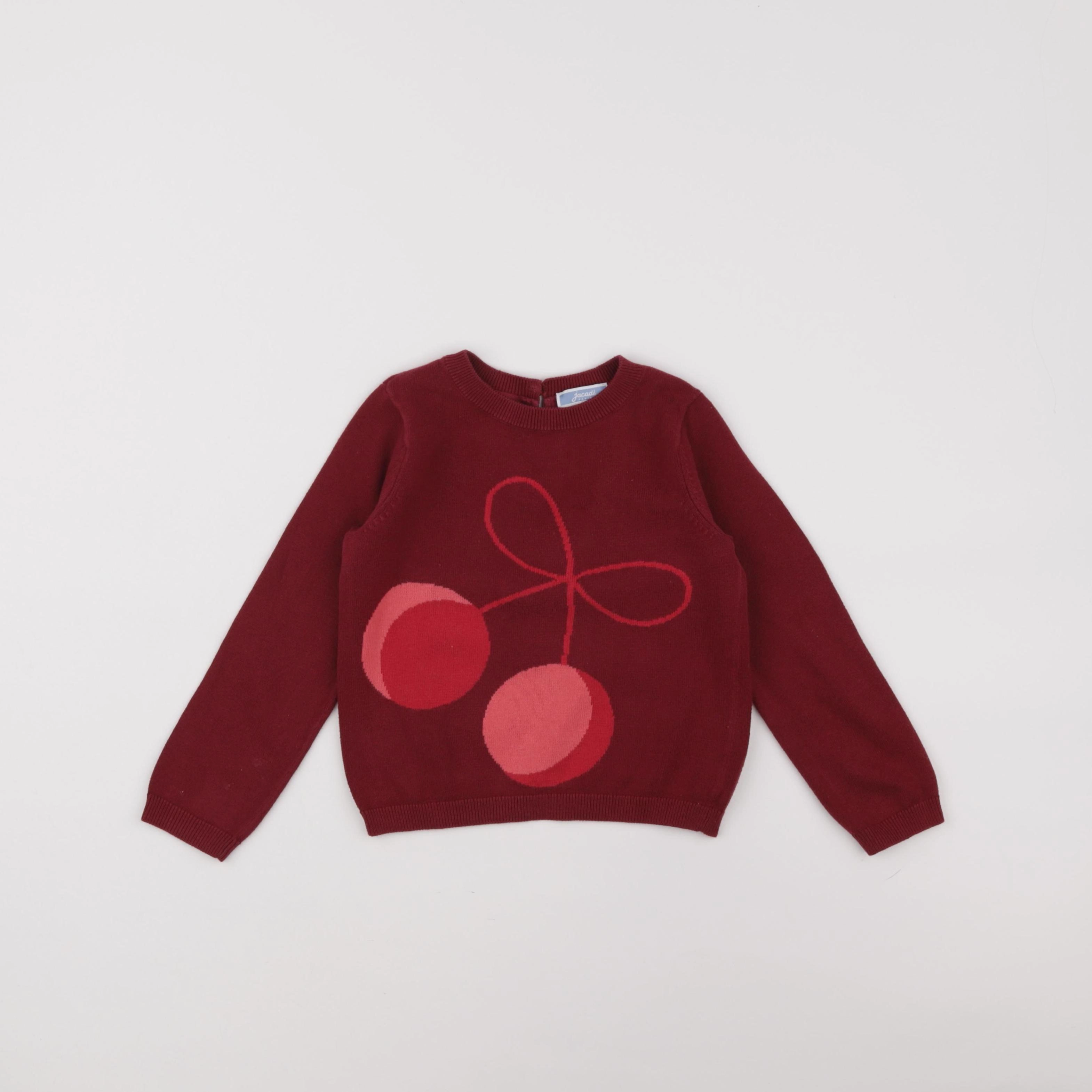 Jacadi - pull rouge - 4 ans