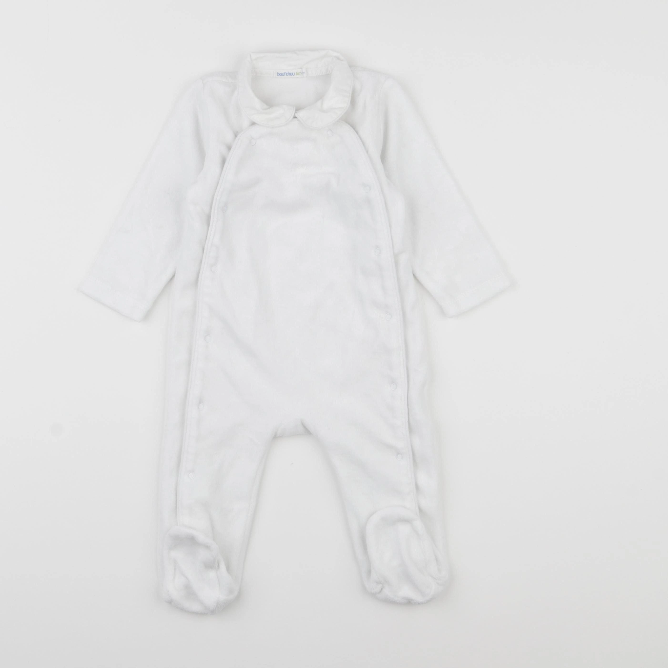 Boutchou - pyjama velours blanc - 9 mois