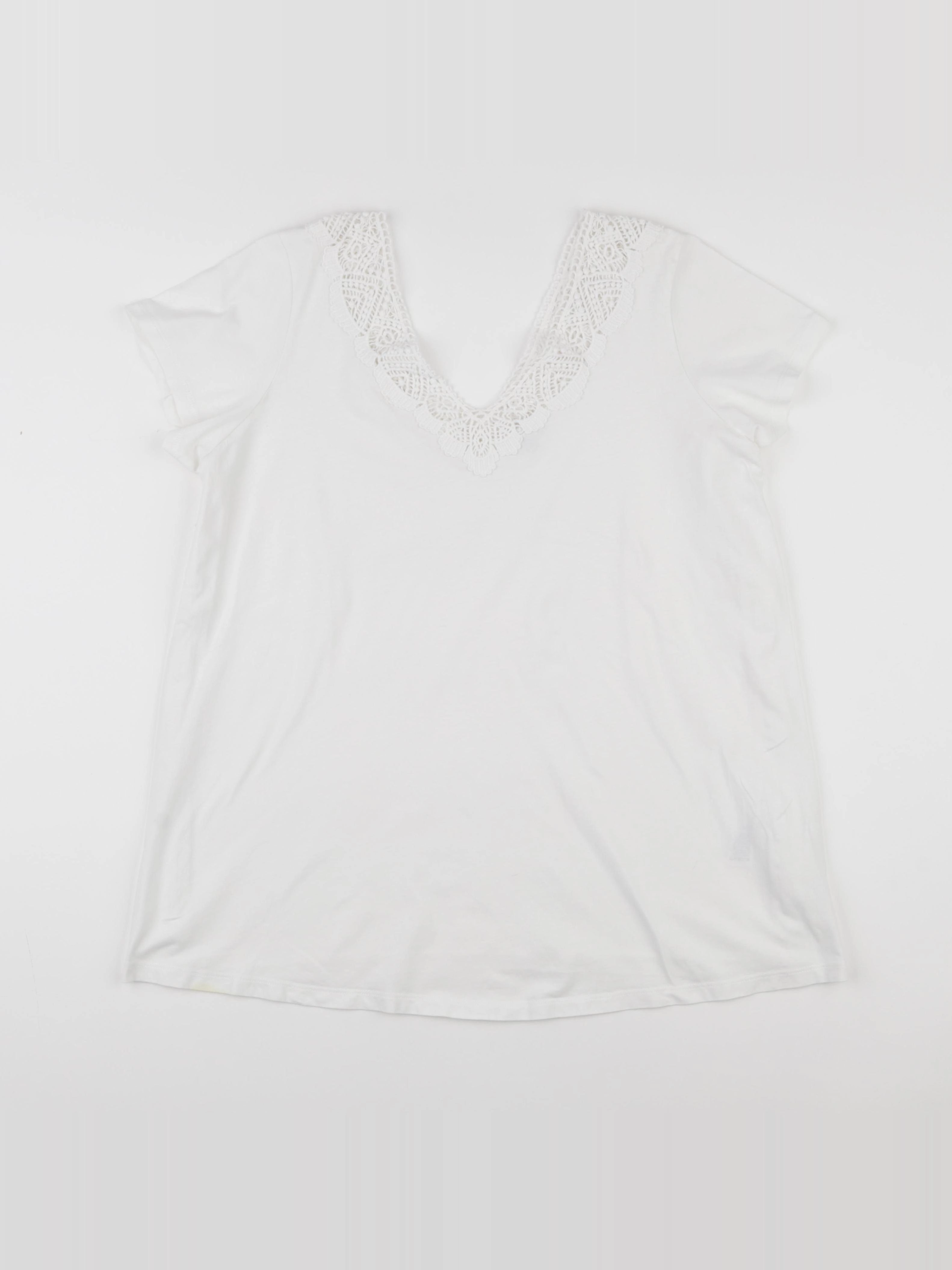 Natalys maternité - tee-shirt allaitement blanc - s