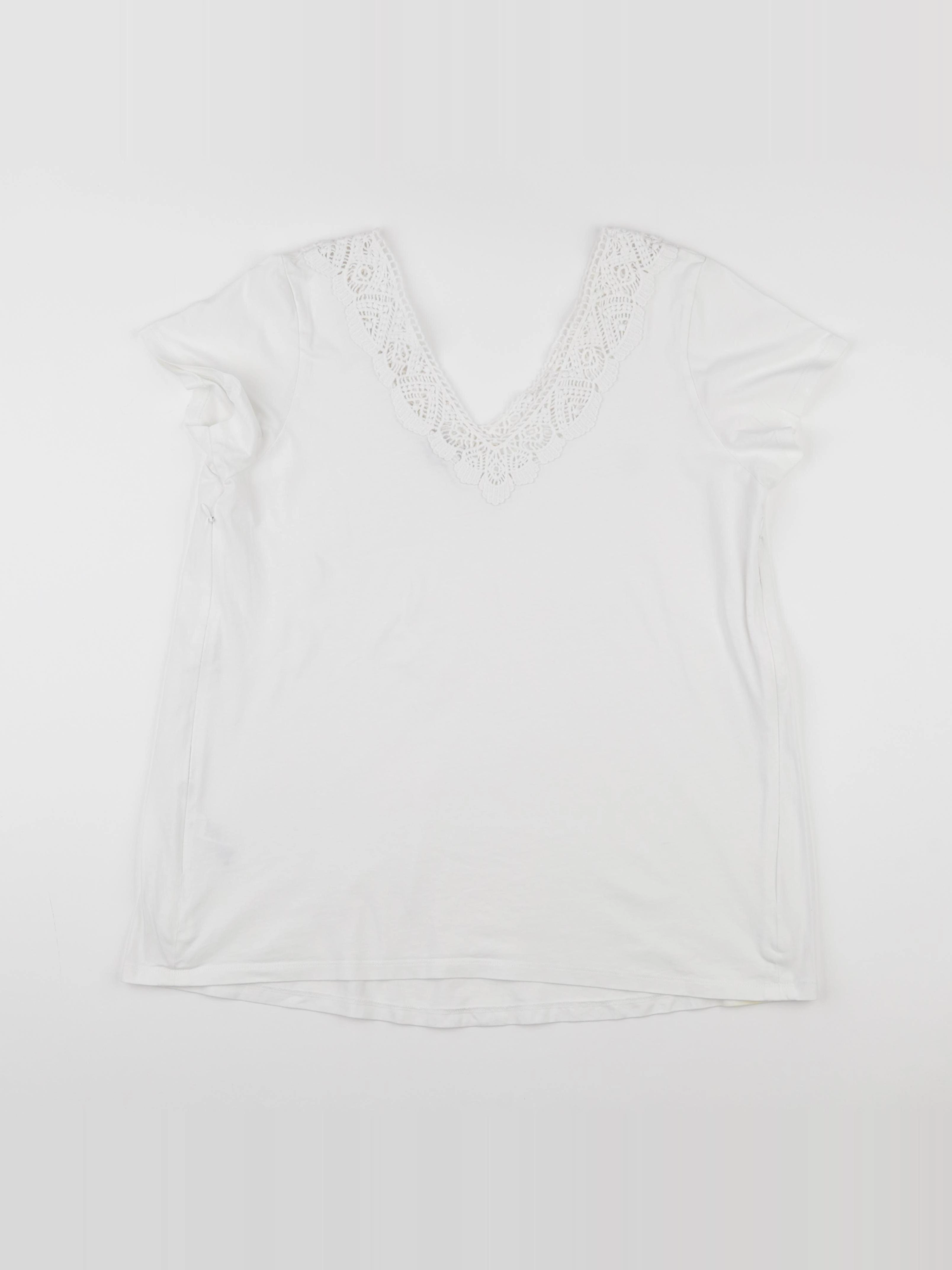 Natalys maternité - tee-shirt allaitement blanc - s