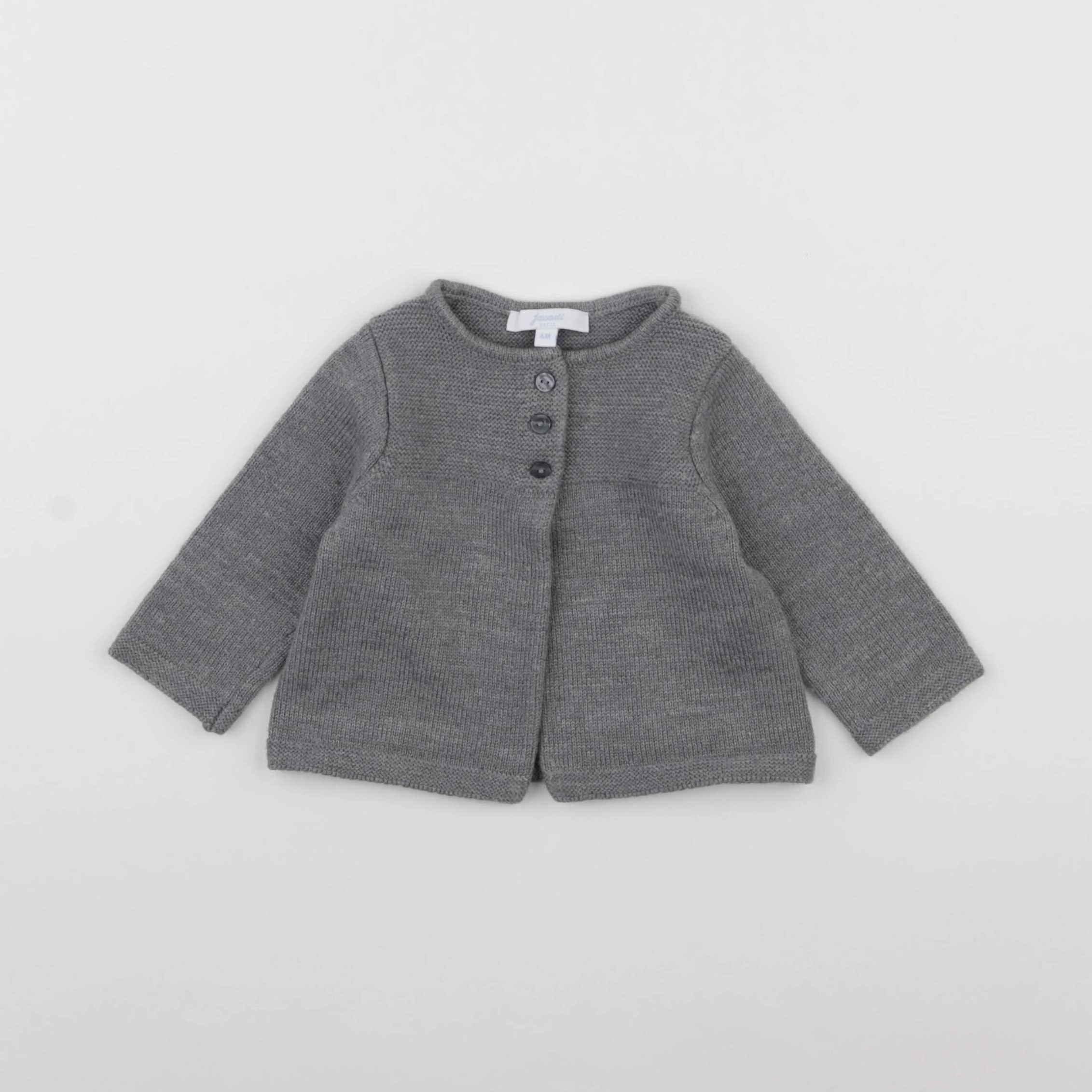 Jacadi - gilet gris - 6 mois