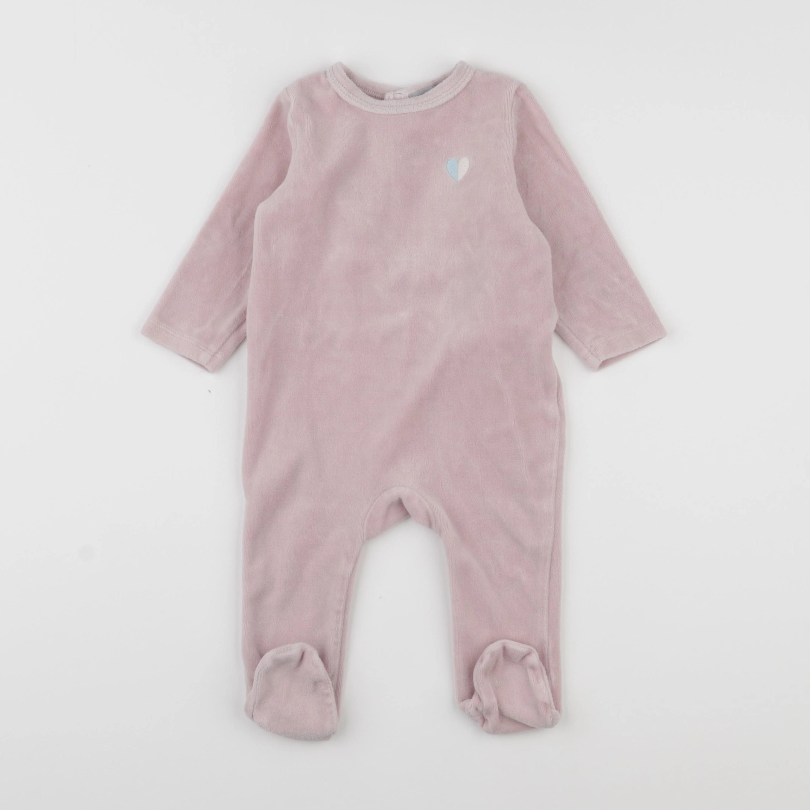 Boutchou - pyjama velours rose - 9 mois