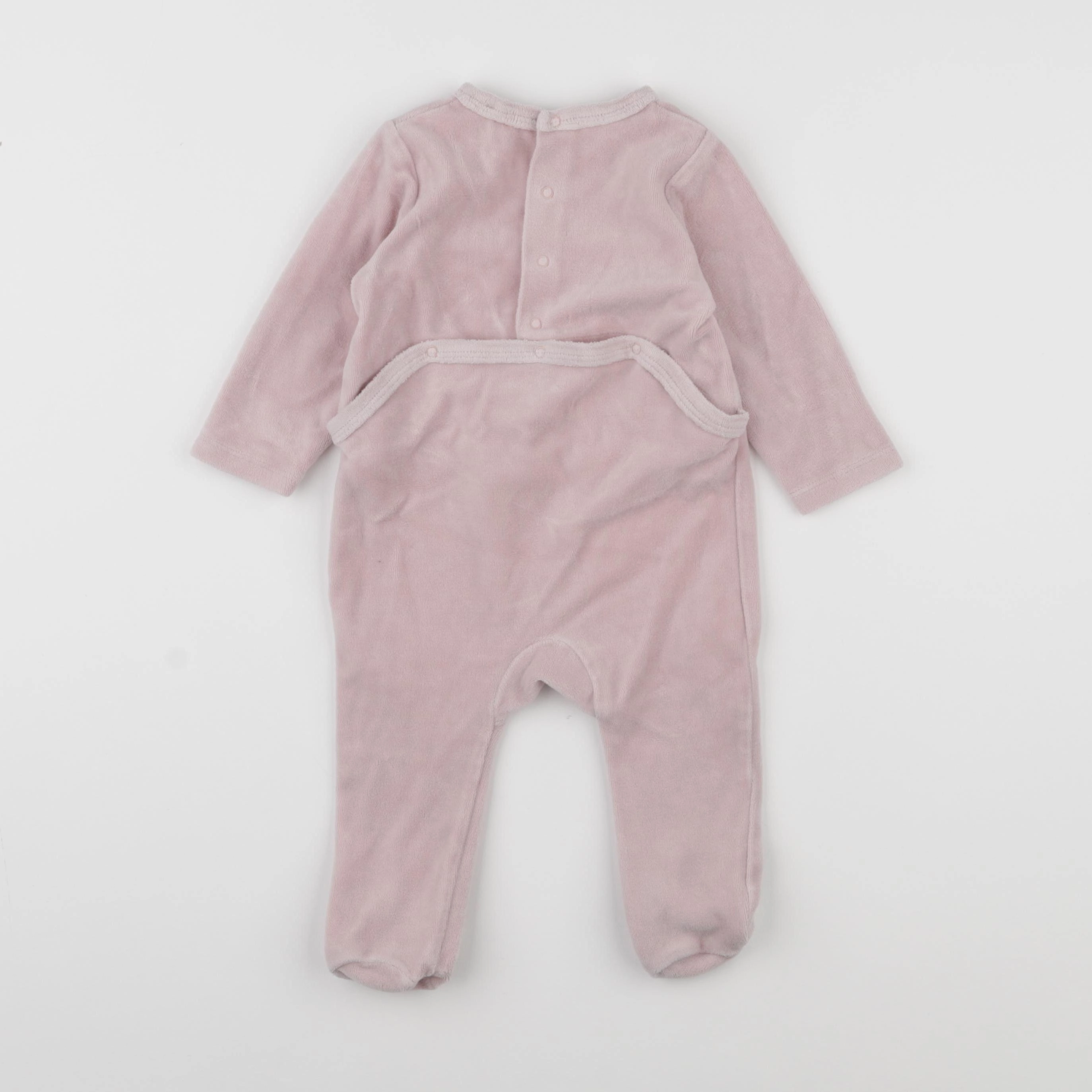 Boutchou - pyjama velours rose - 9 mois