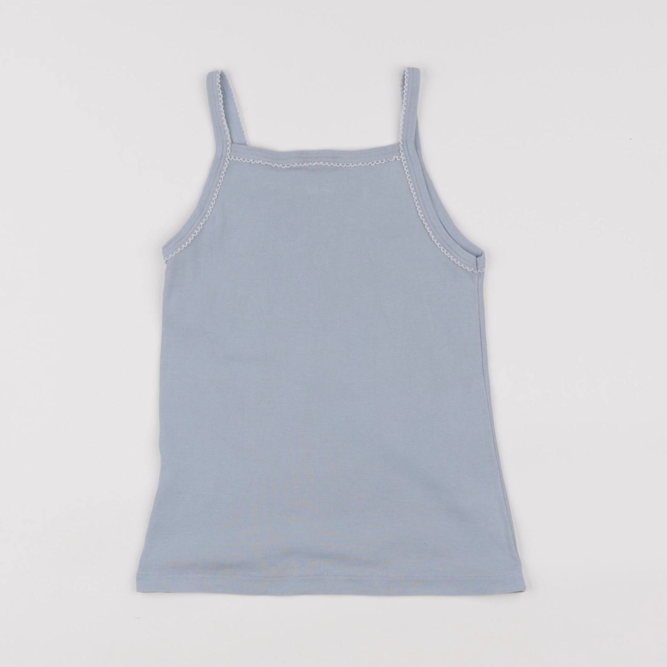 Petit Bateau - maillot de corps bleu - 6 ans