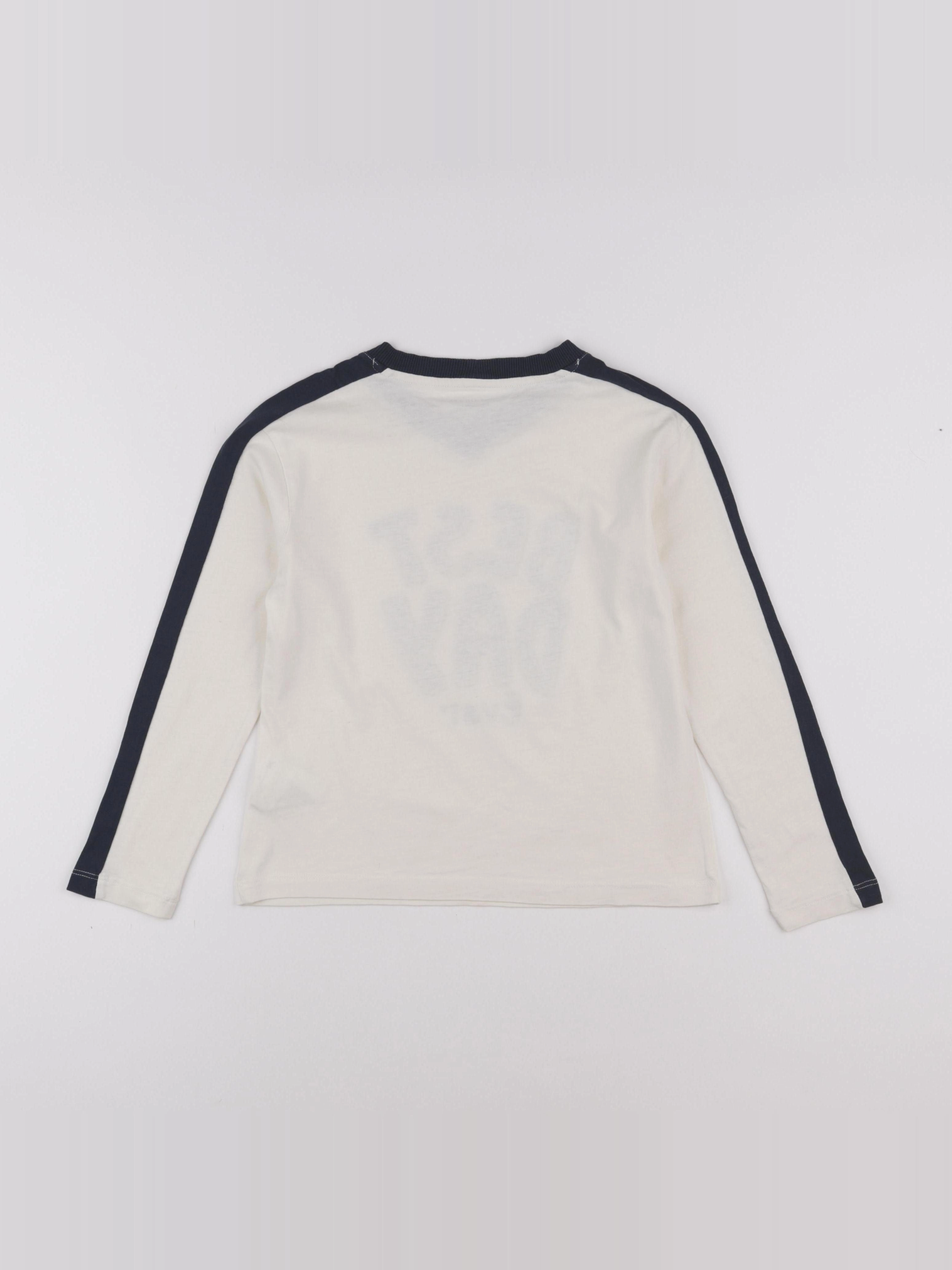 Monoprix - tee-shirt beige - 8 ans