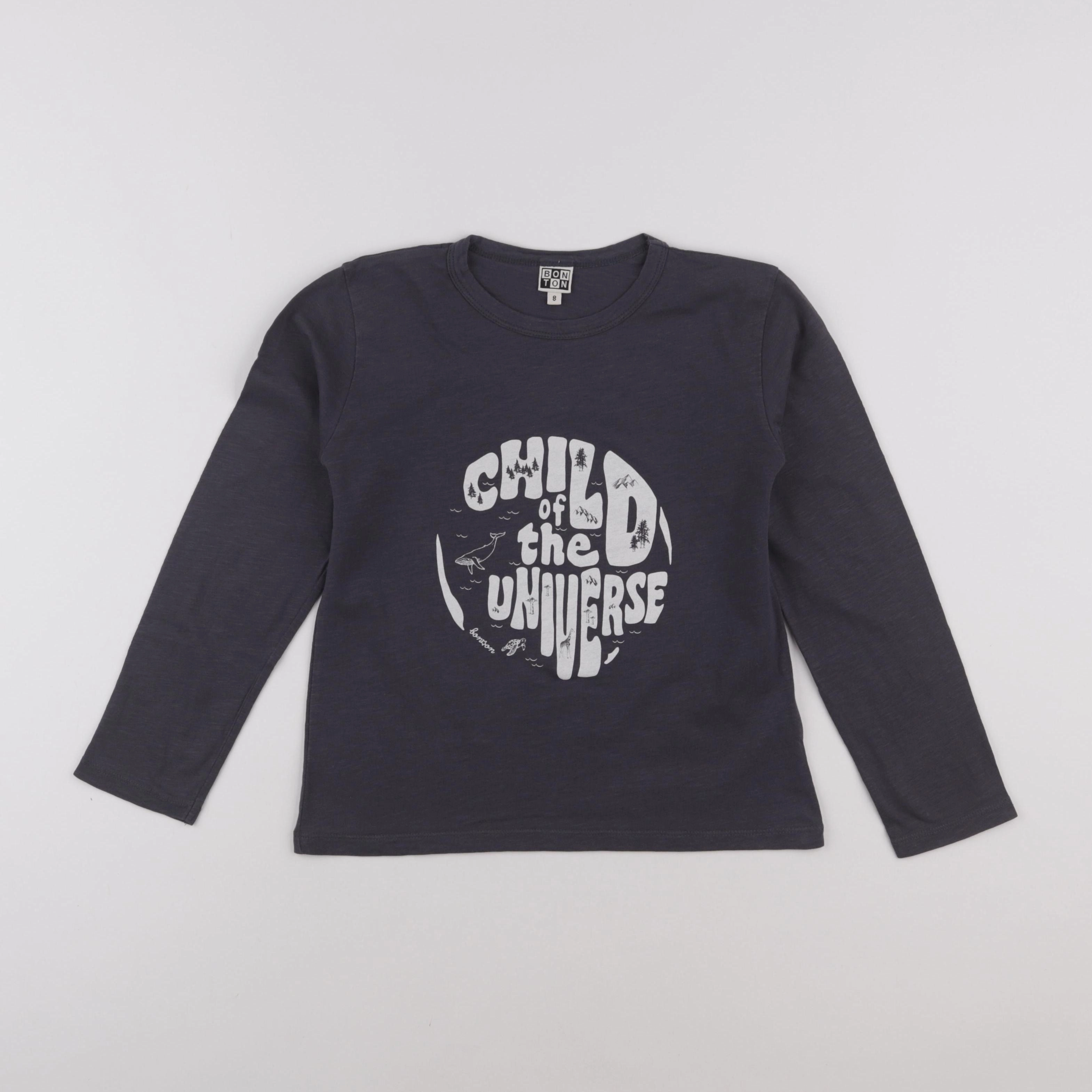 Bonton - tee-shirt gris - 8 ans