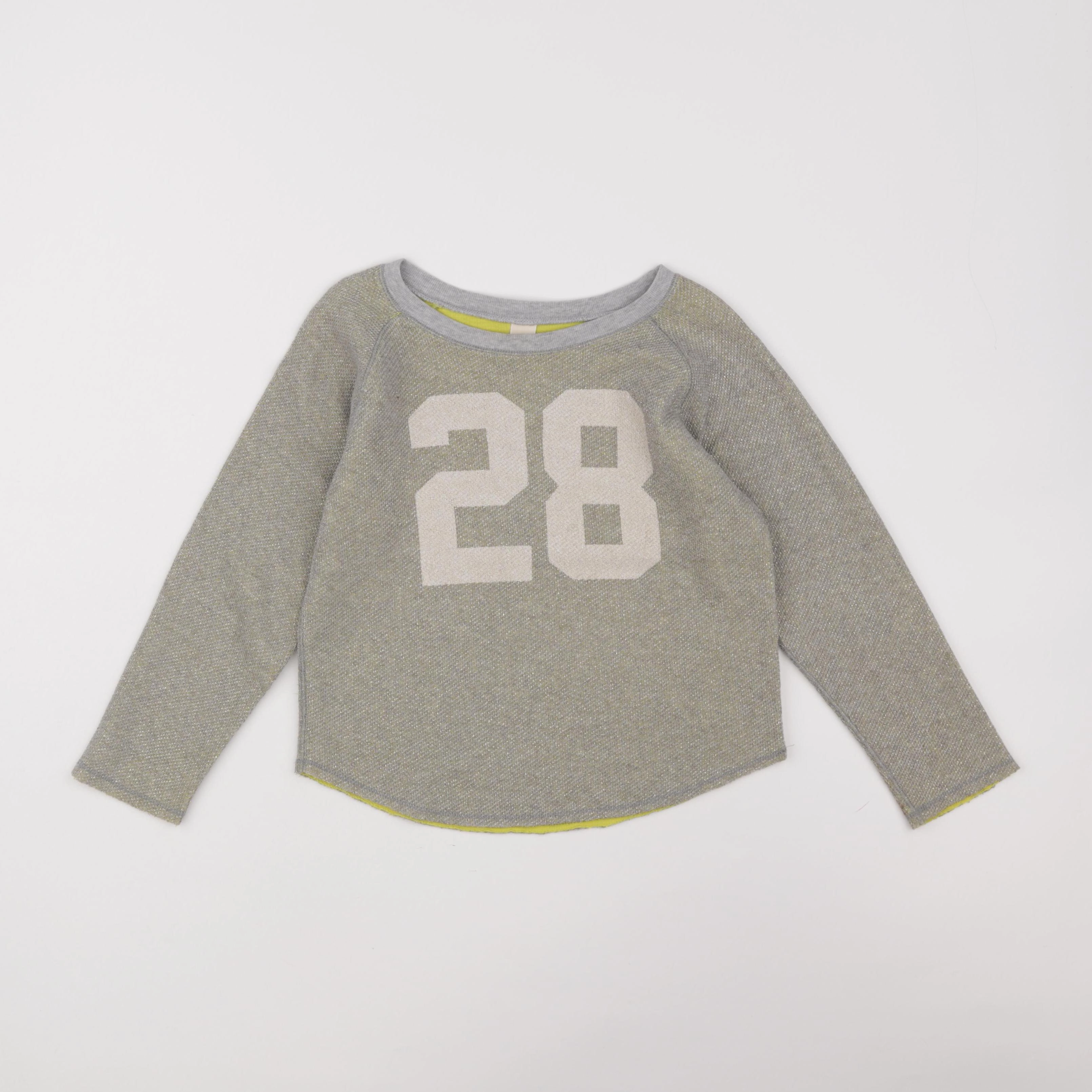 Bellerose - pull gris, or - 8 ans