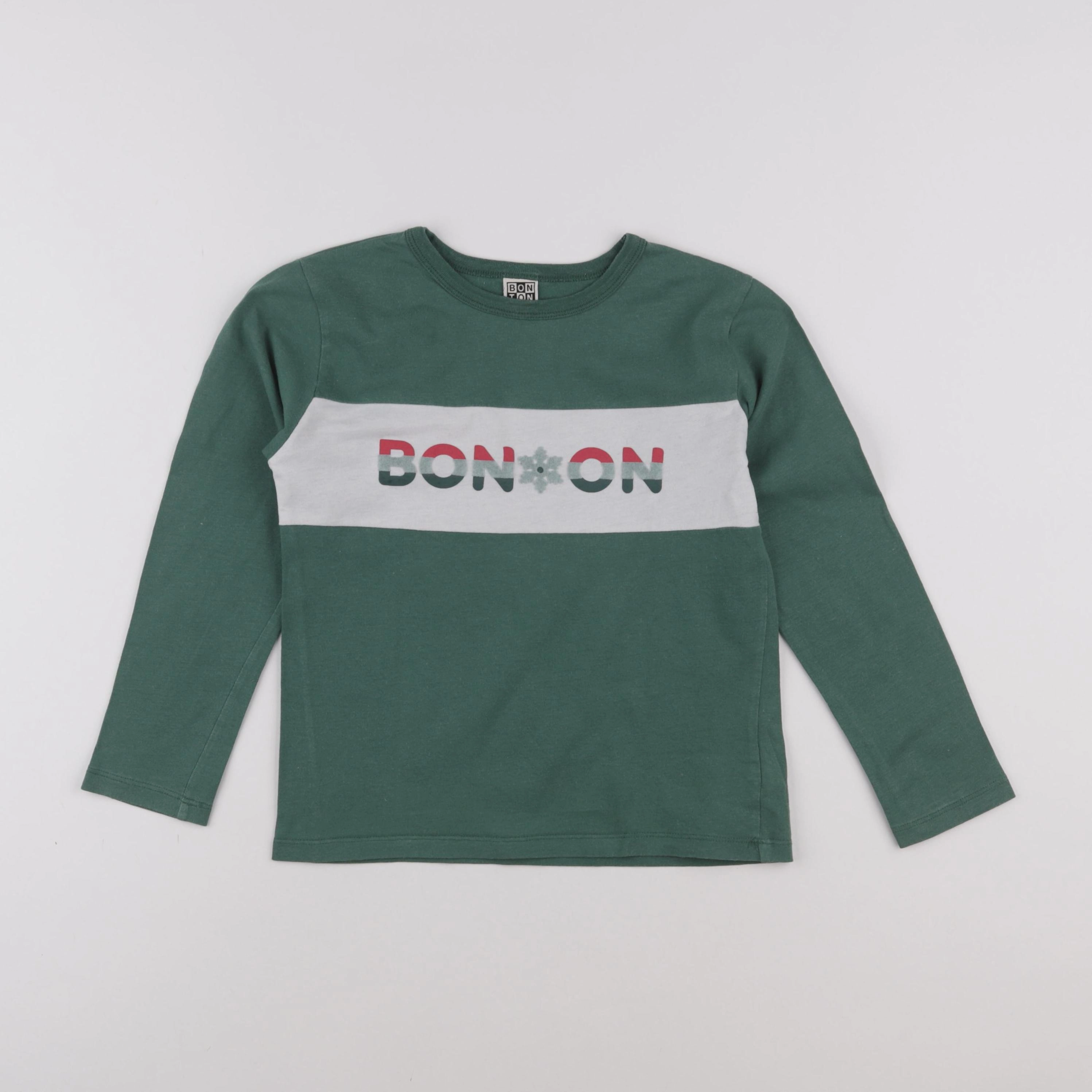 Bonton - tee-shirt vert - 8 ans