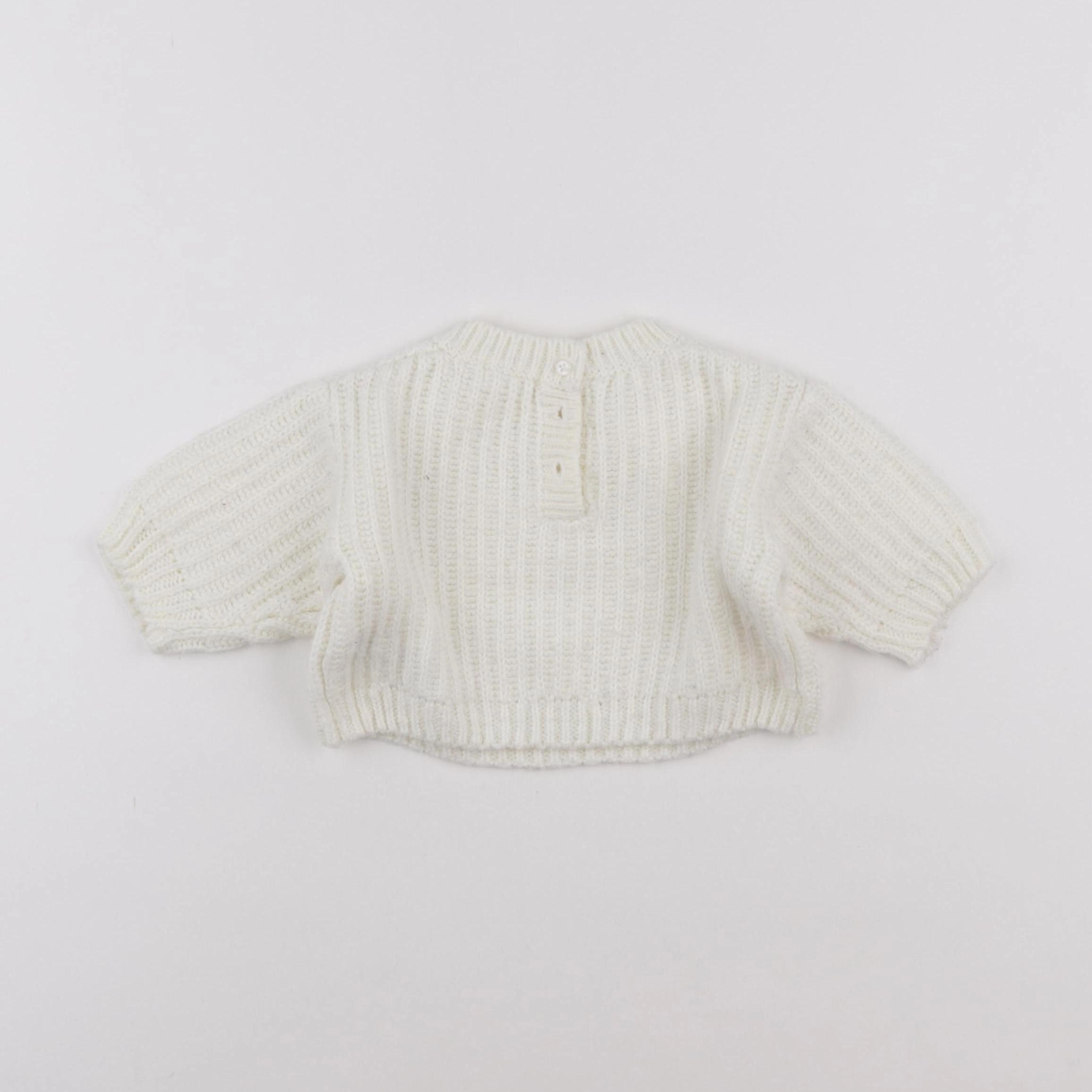 Vertbaudet - pull beige - 3 mois