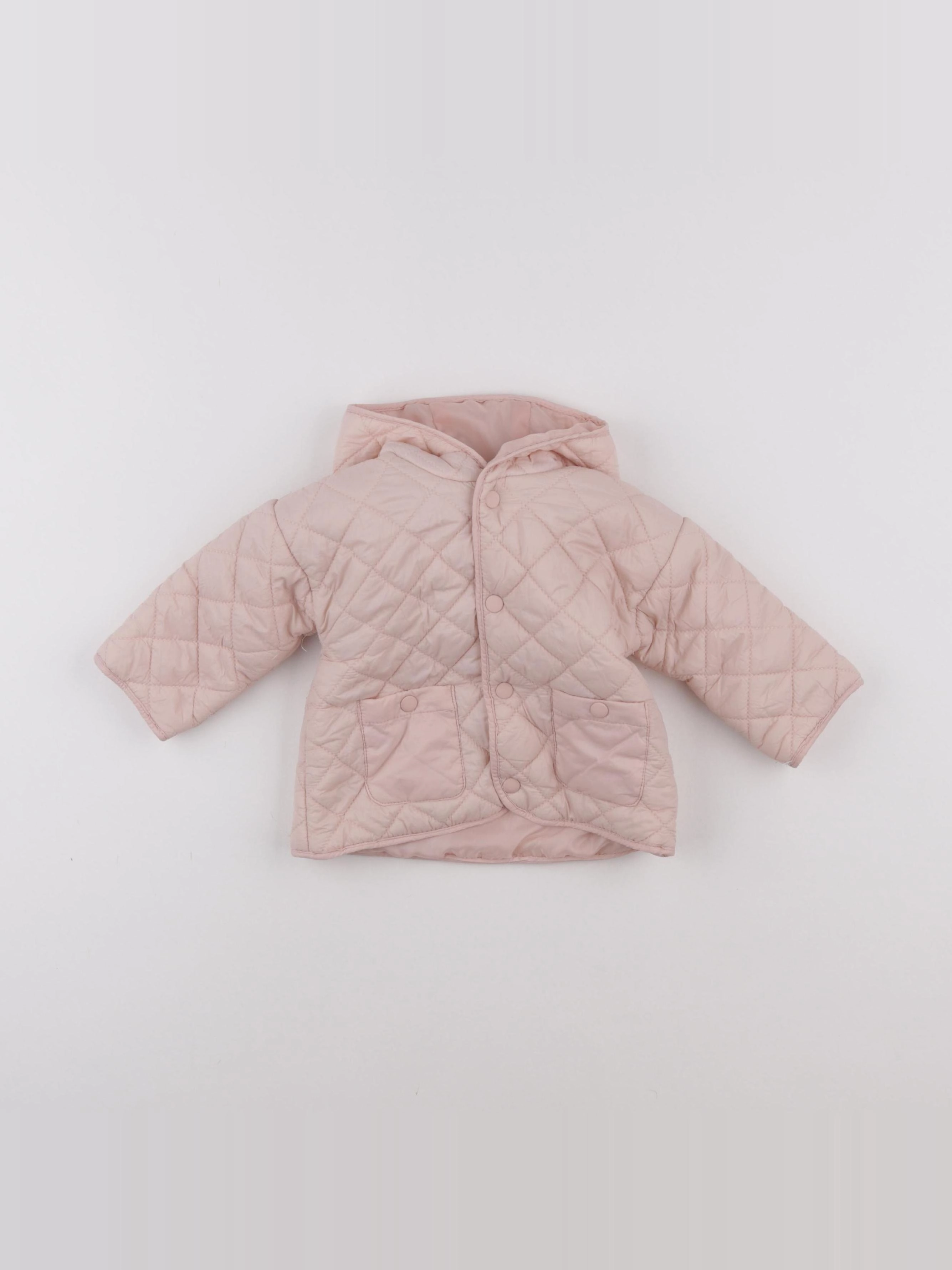 Vertbaudet - doudoune rose - 6 mois