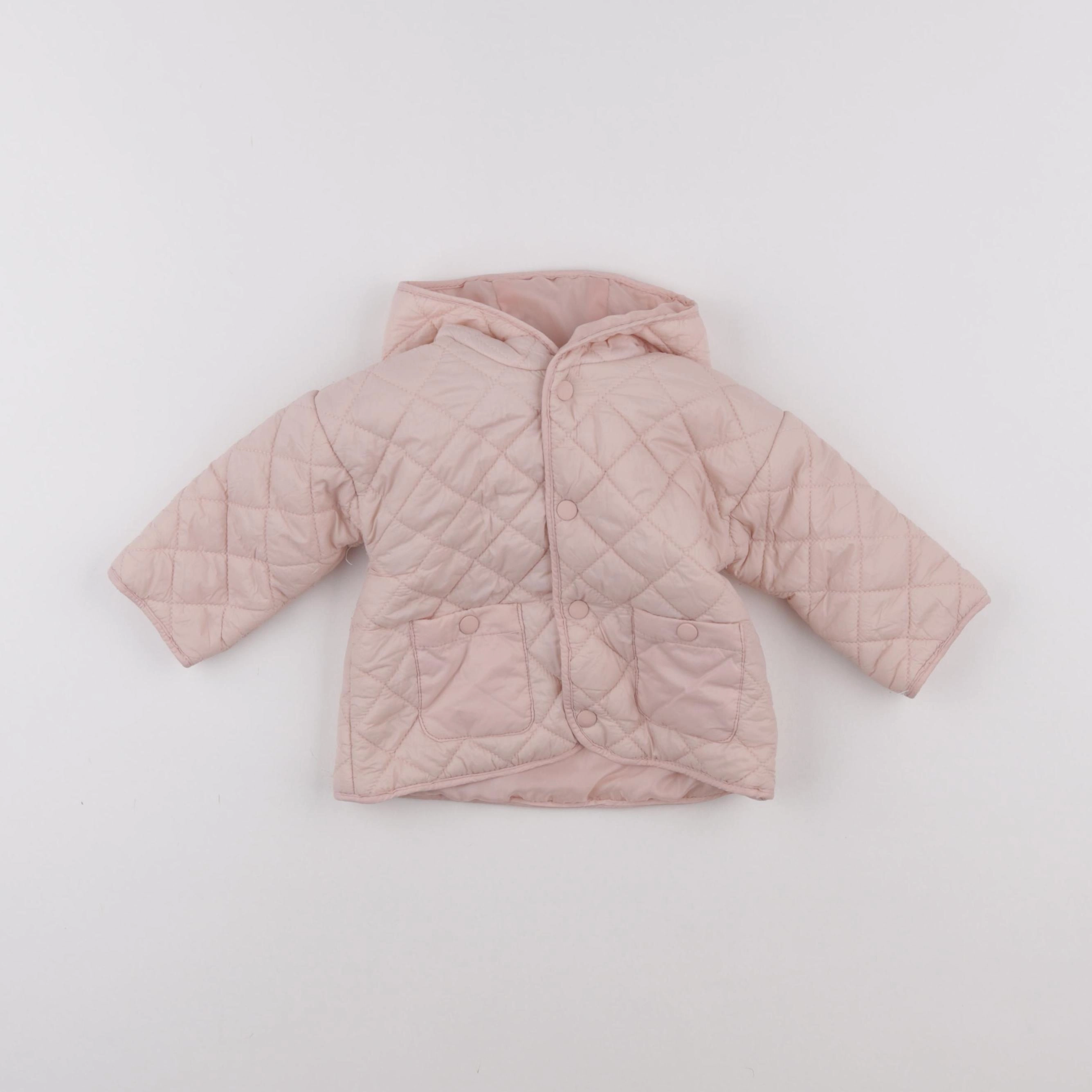 Vertbaudet - doudoune rose - 6 mois
