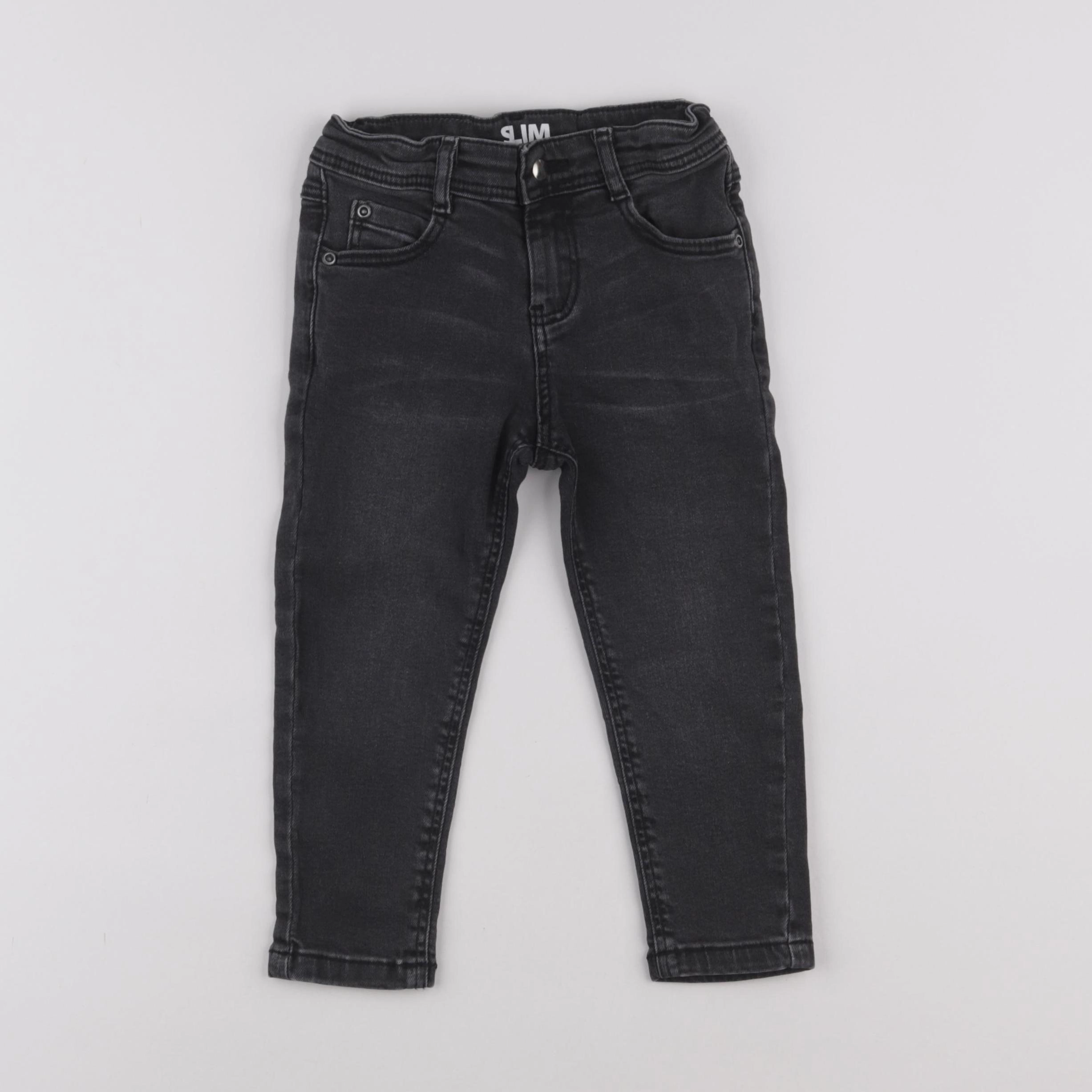 Vertbaudet - jean gris - 2 ans
