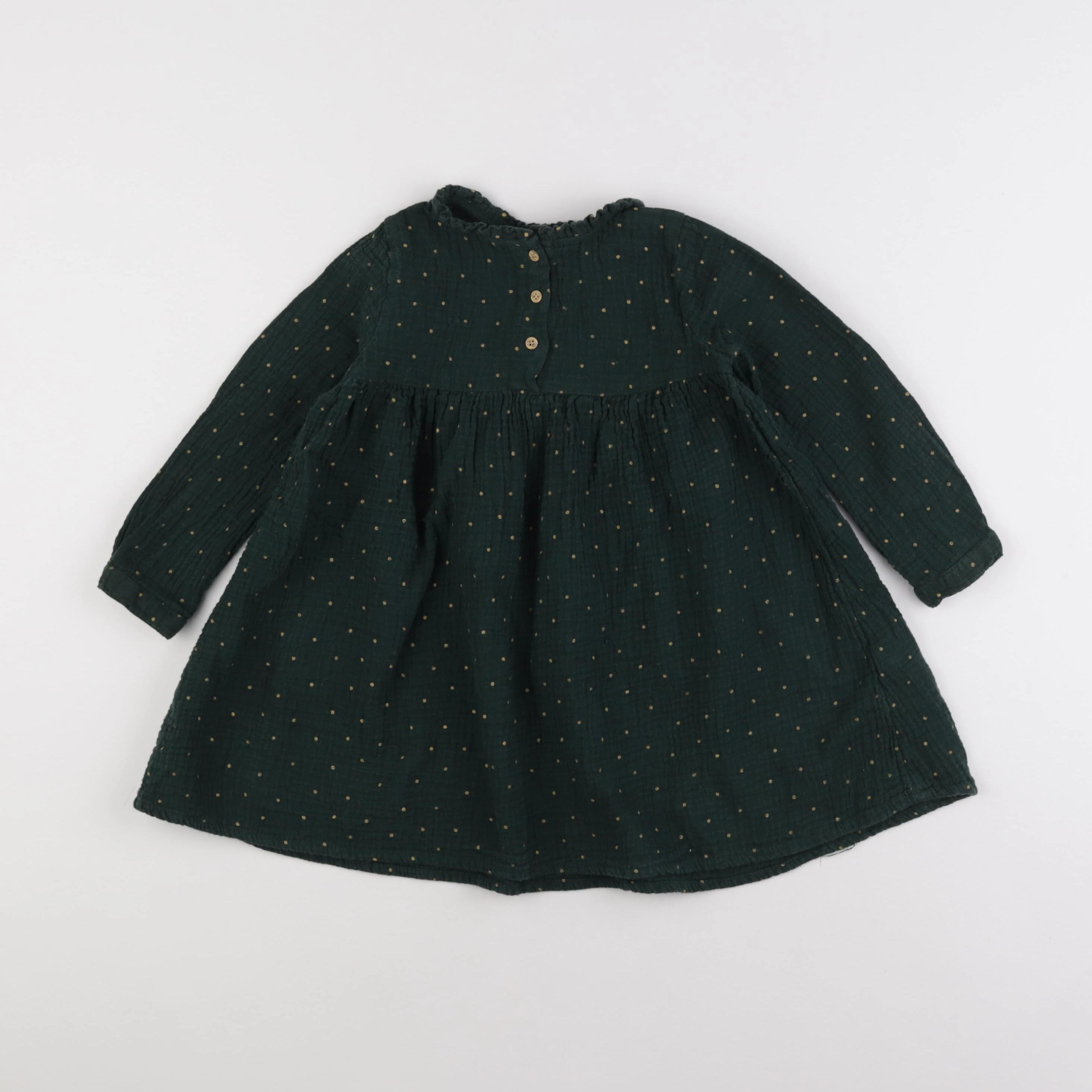 Vertbaudet - robe vert - 4 ans