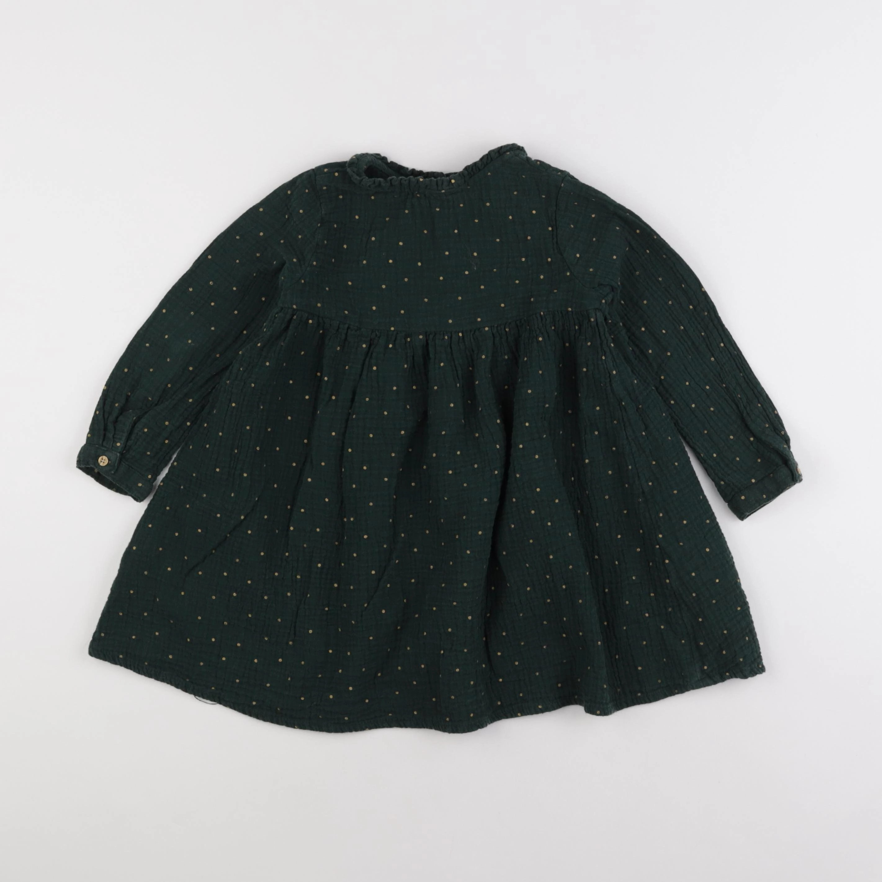 Vertbaudet - robe vert - 4 ans