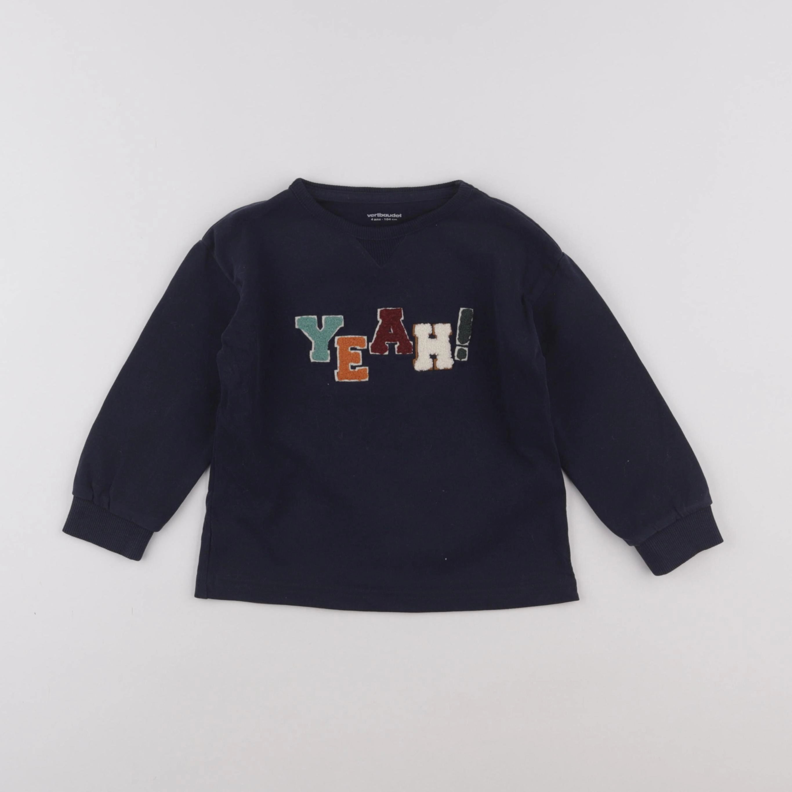 Vertbaudet - tee-shirt bleu - 4 ans
