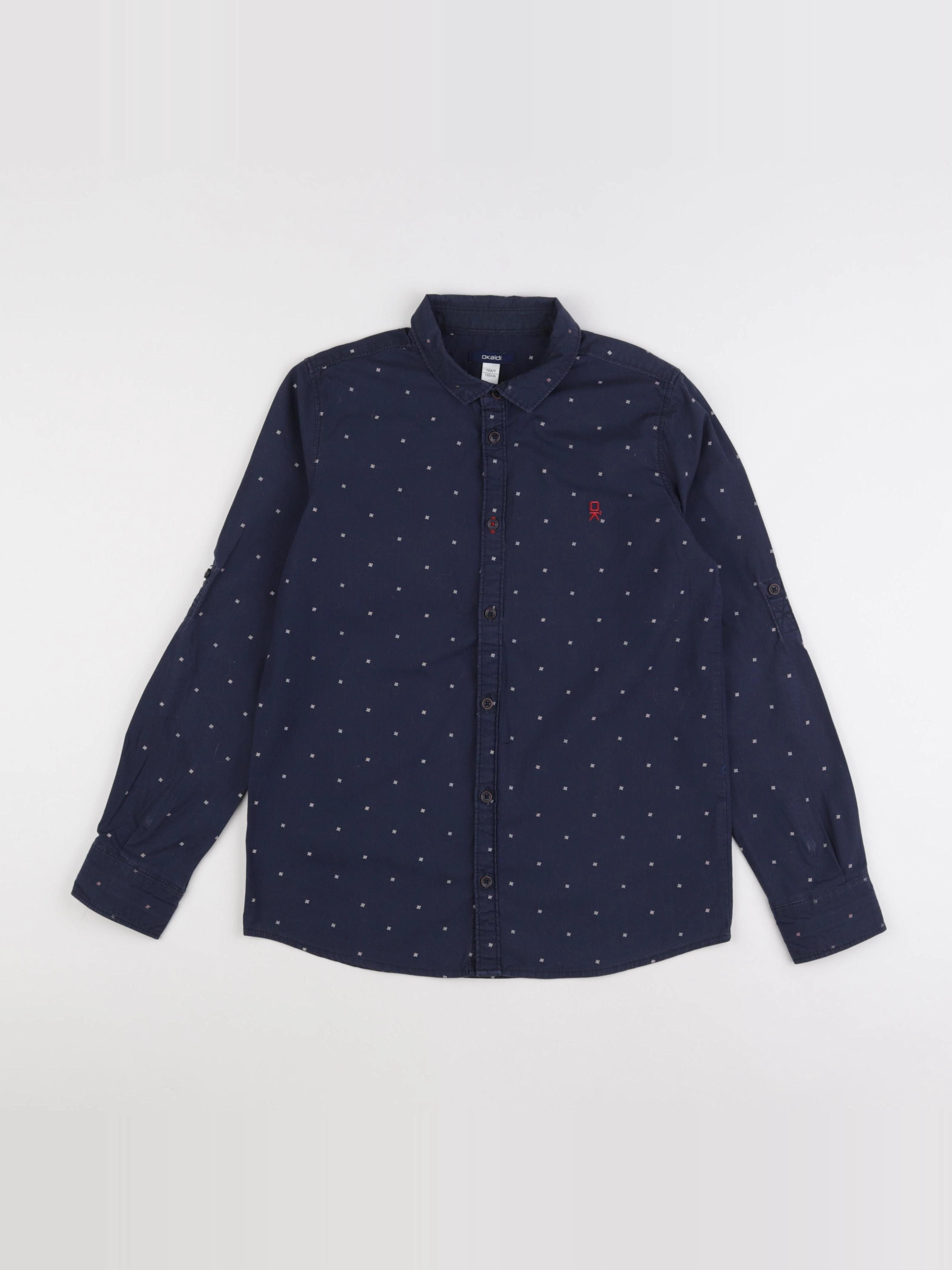 Okaidi - chemise bleu - 12 ans