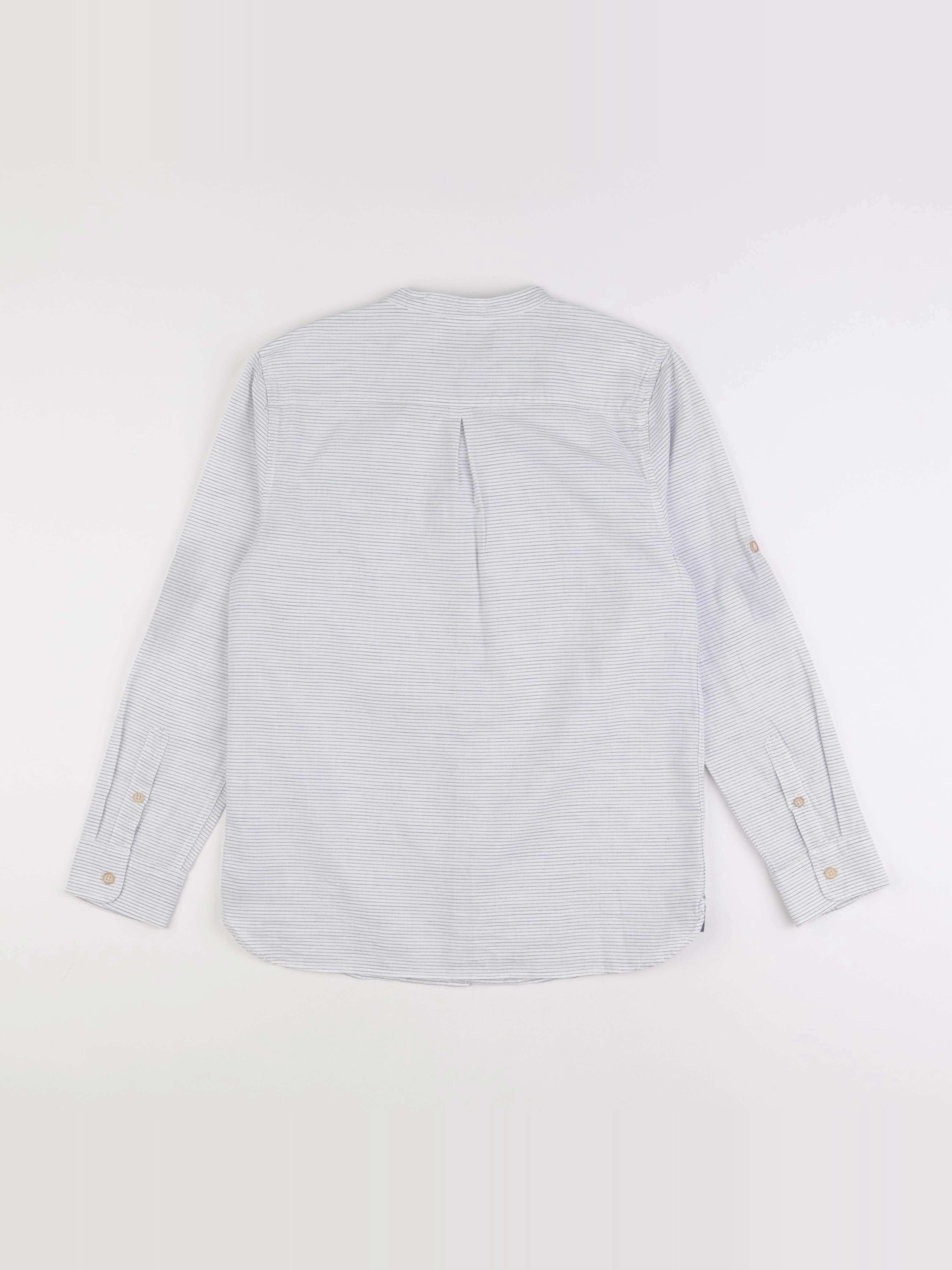 Zara - chemise blanc, bleu - 11/12 ans