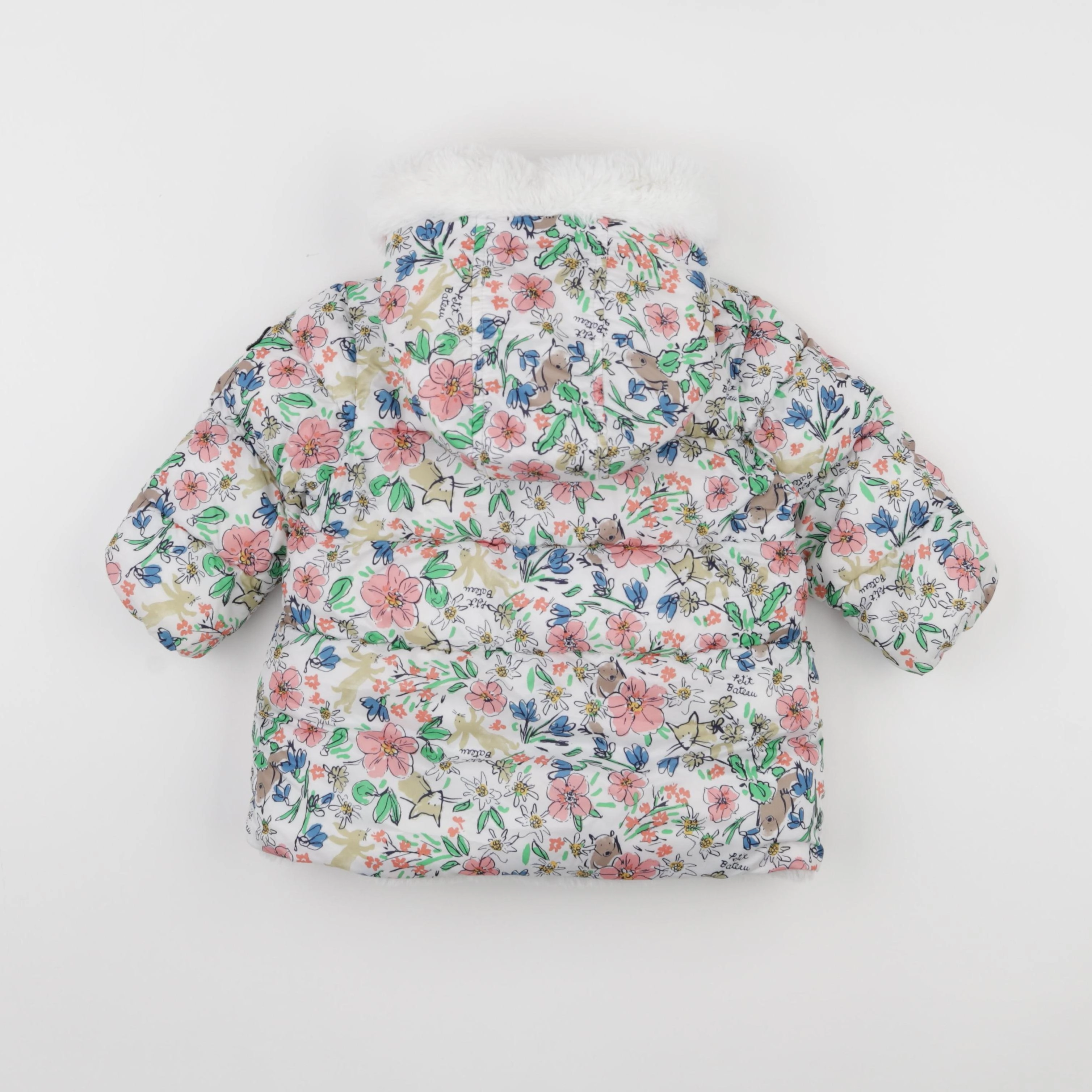 Petit Bateau - doudoune multicolore - 24 mois