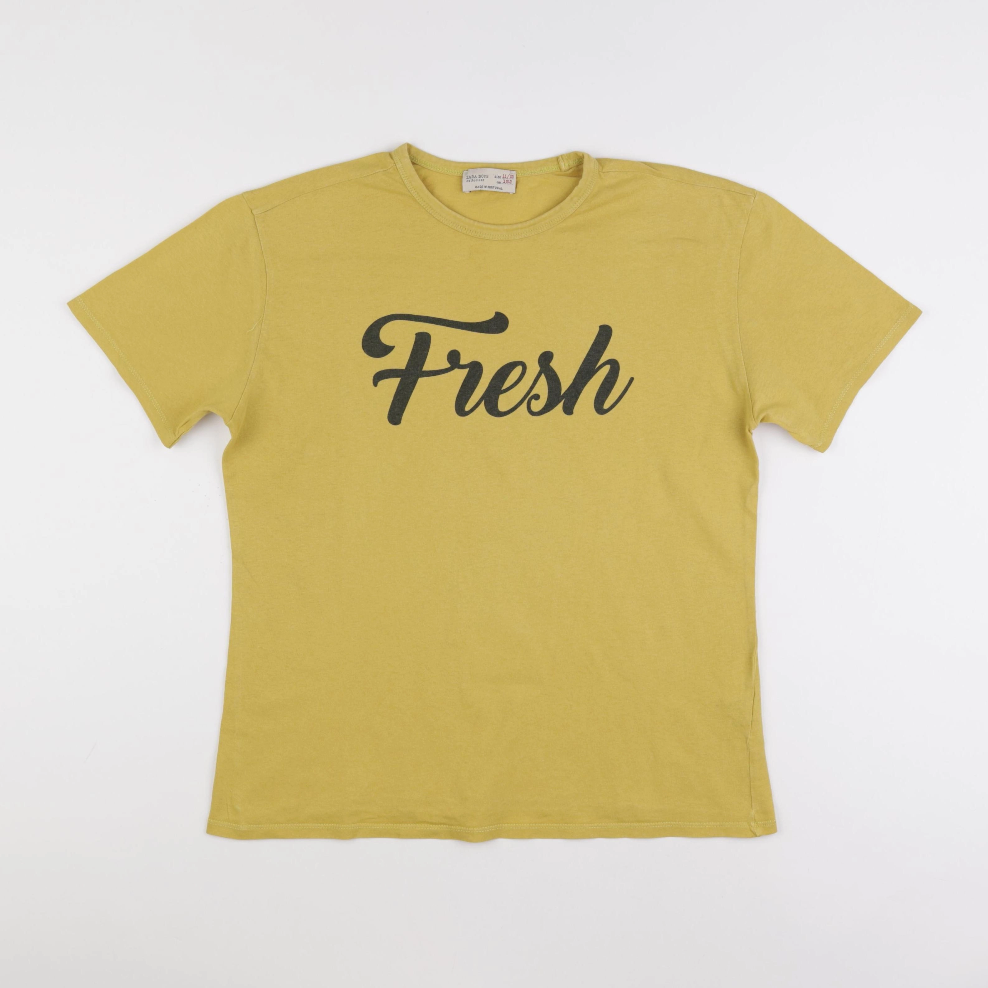 Zara - tee-shirt jaune - 11/12 ans