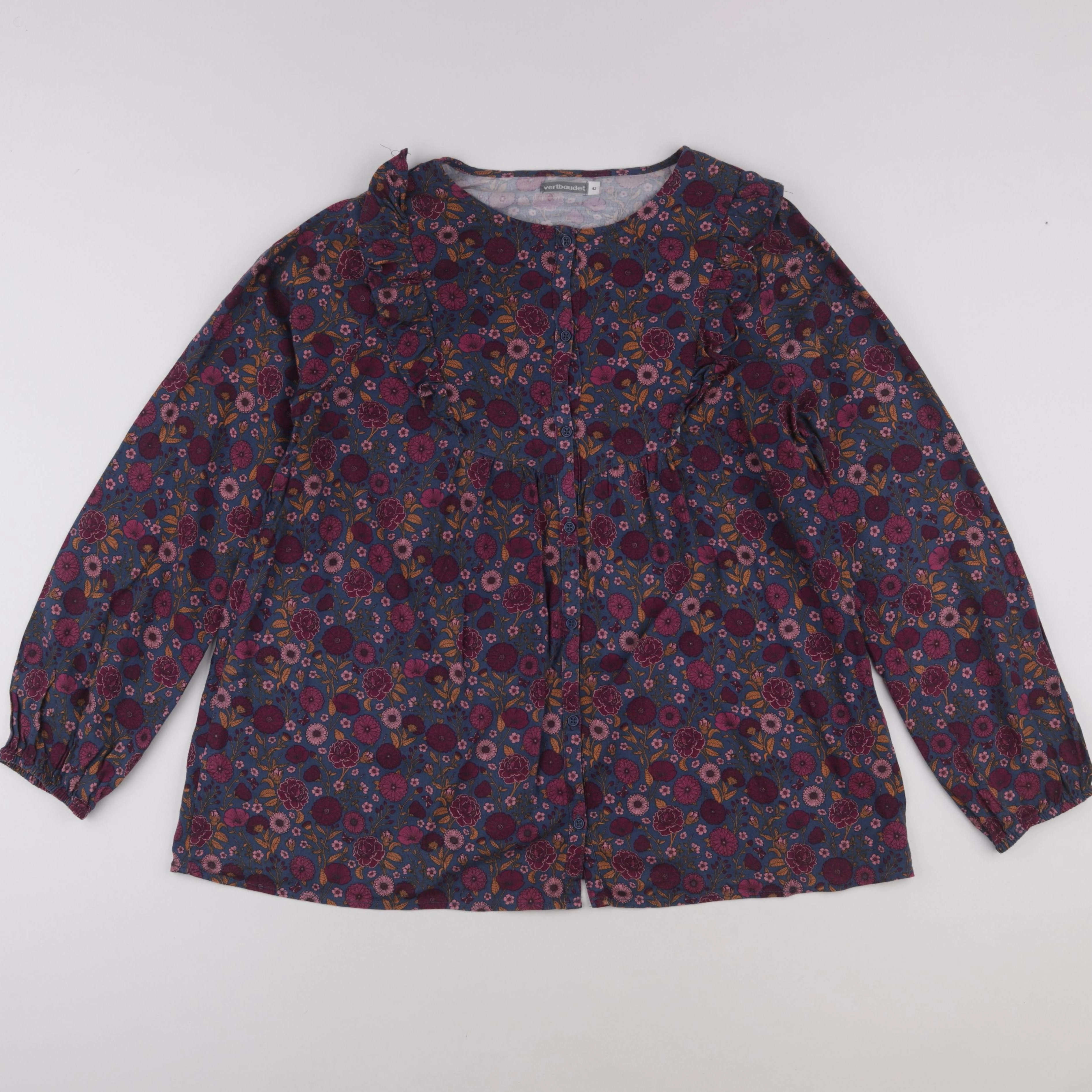 Vertbaudet - blouse grossesse bleu - 42