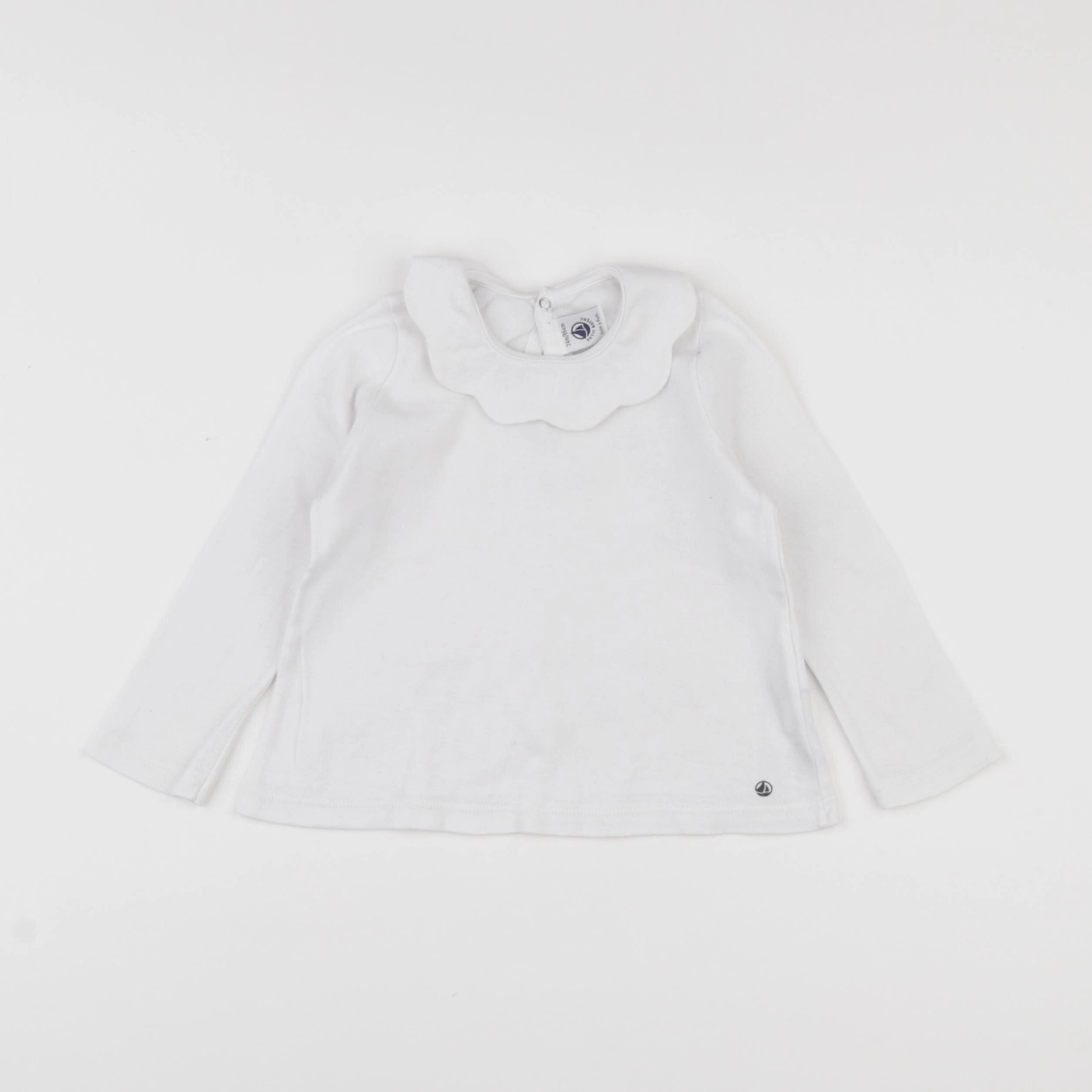 Petit Bateau - tee-shirt blanc - 24 mois