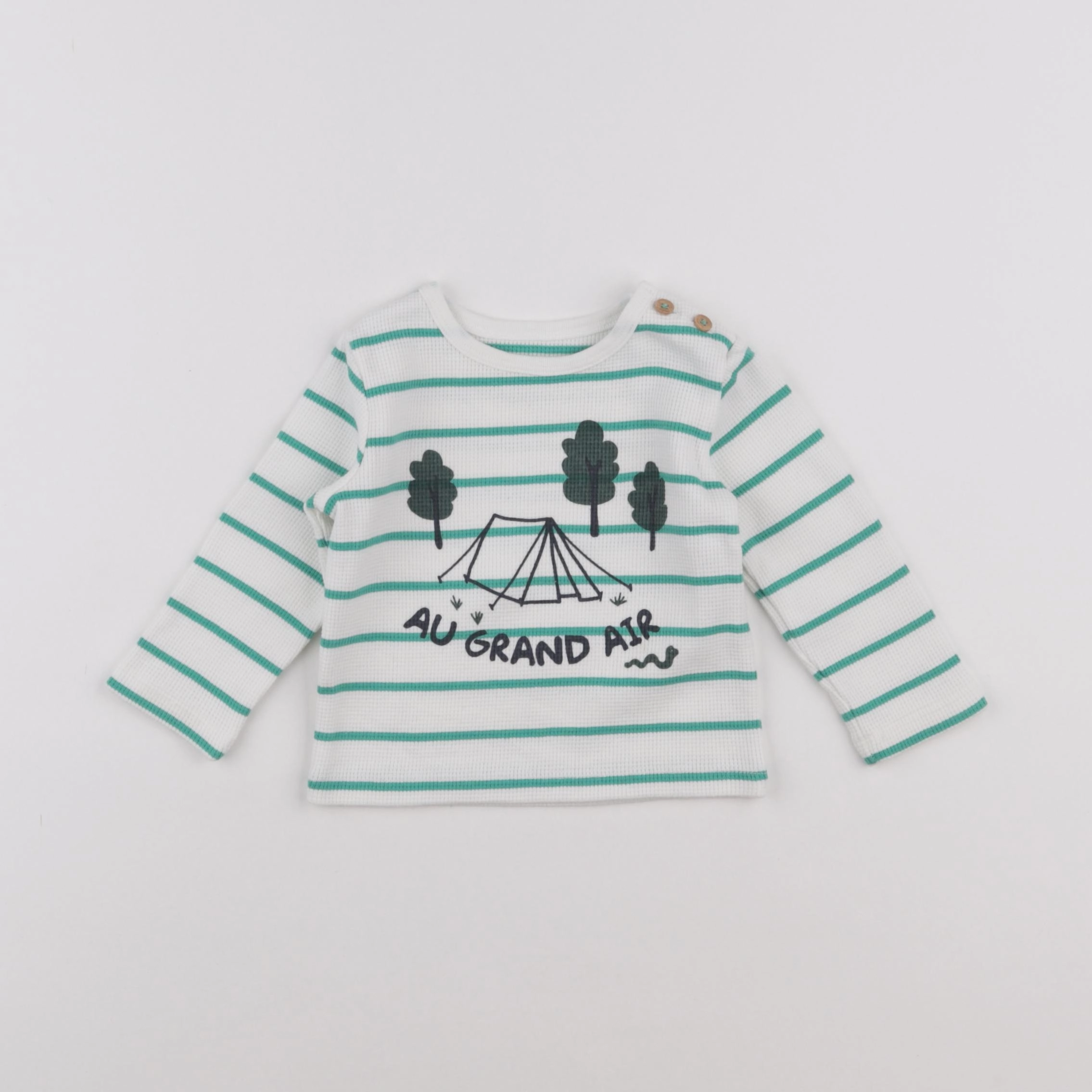 Boutchou - pull blanc - 9 mois