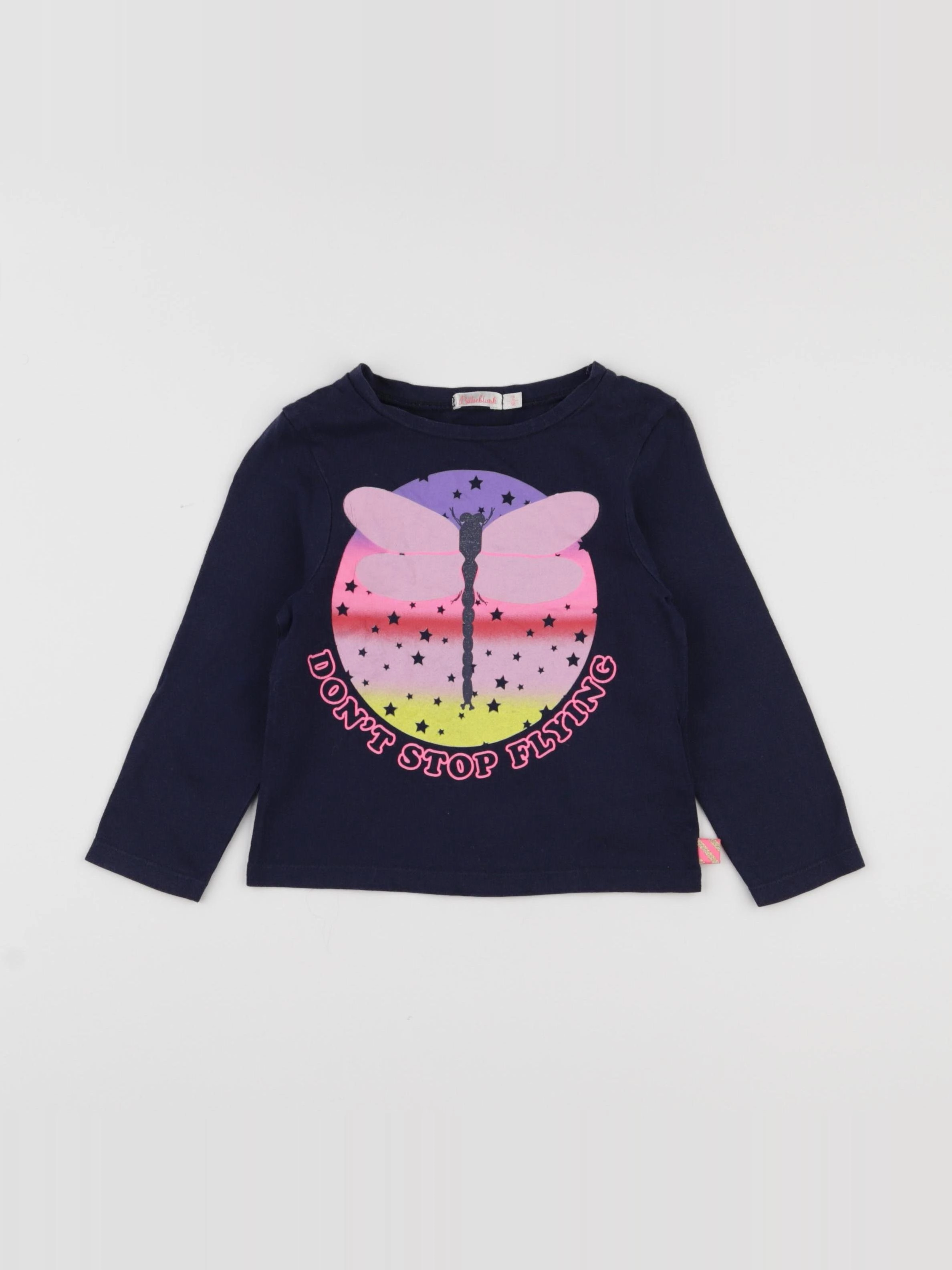 Billie Blush - tee-shirt bleu - 2 ans