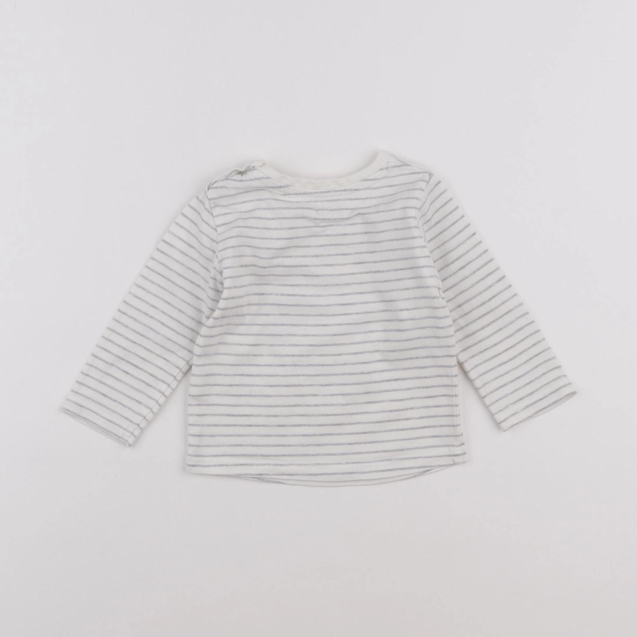 Vertbaudet - tee-shirt gris - 6 mois
