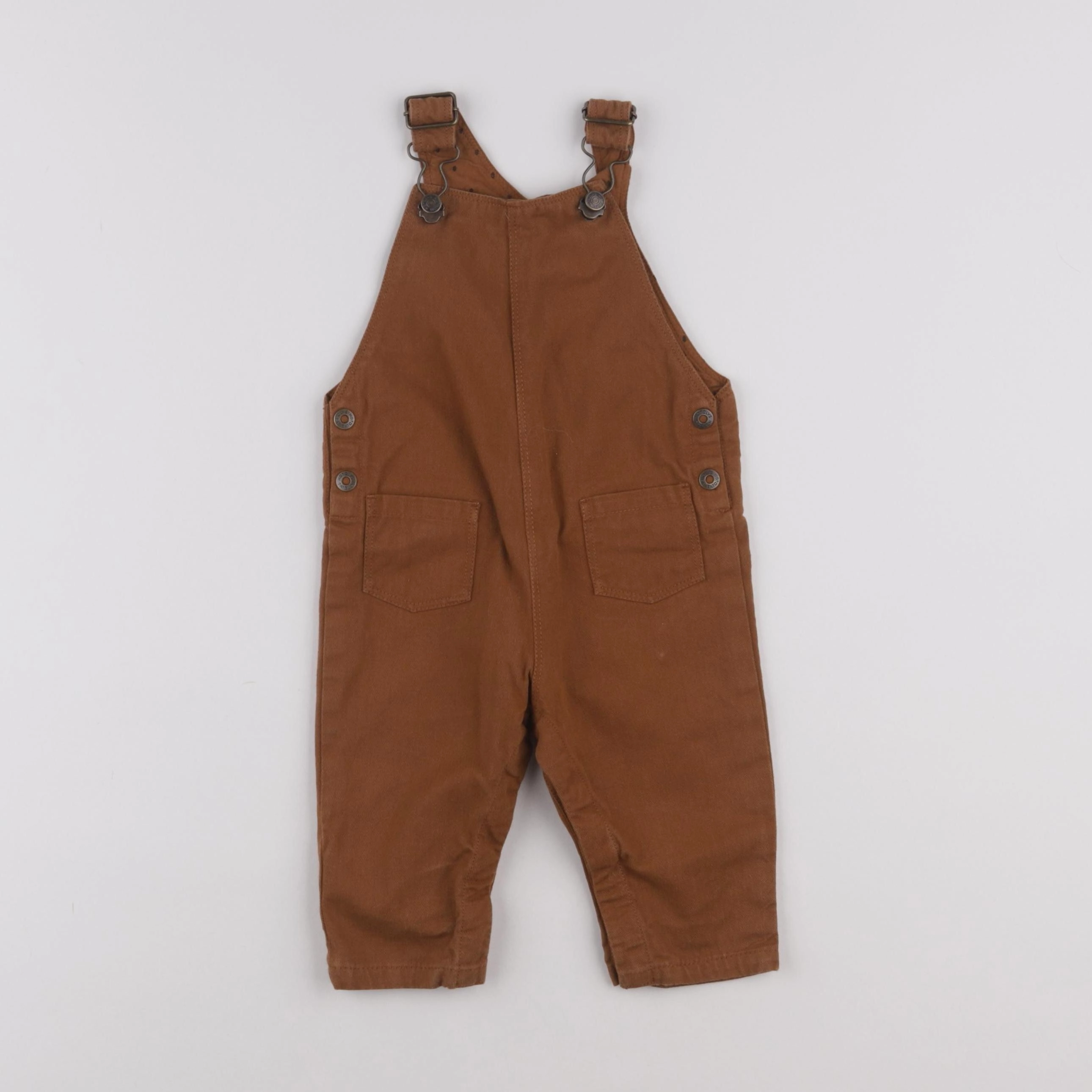 Natalys - salopette marron - 9 mois
