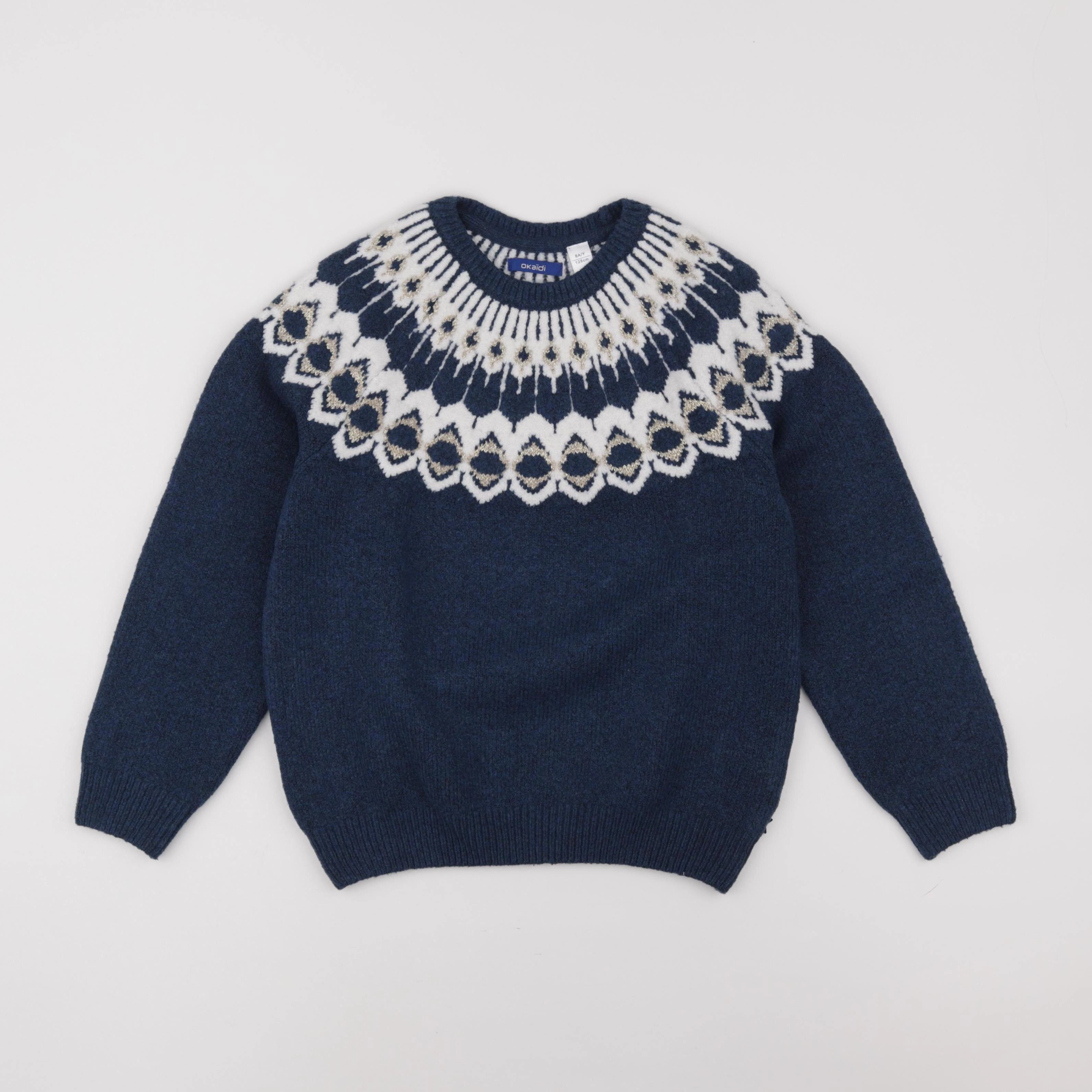 Okaidi - pull bleu - 8 ans