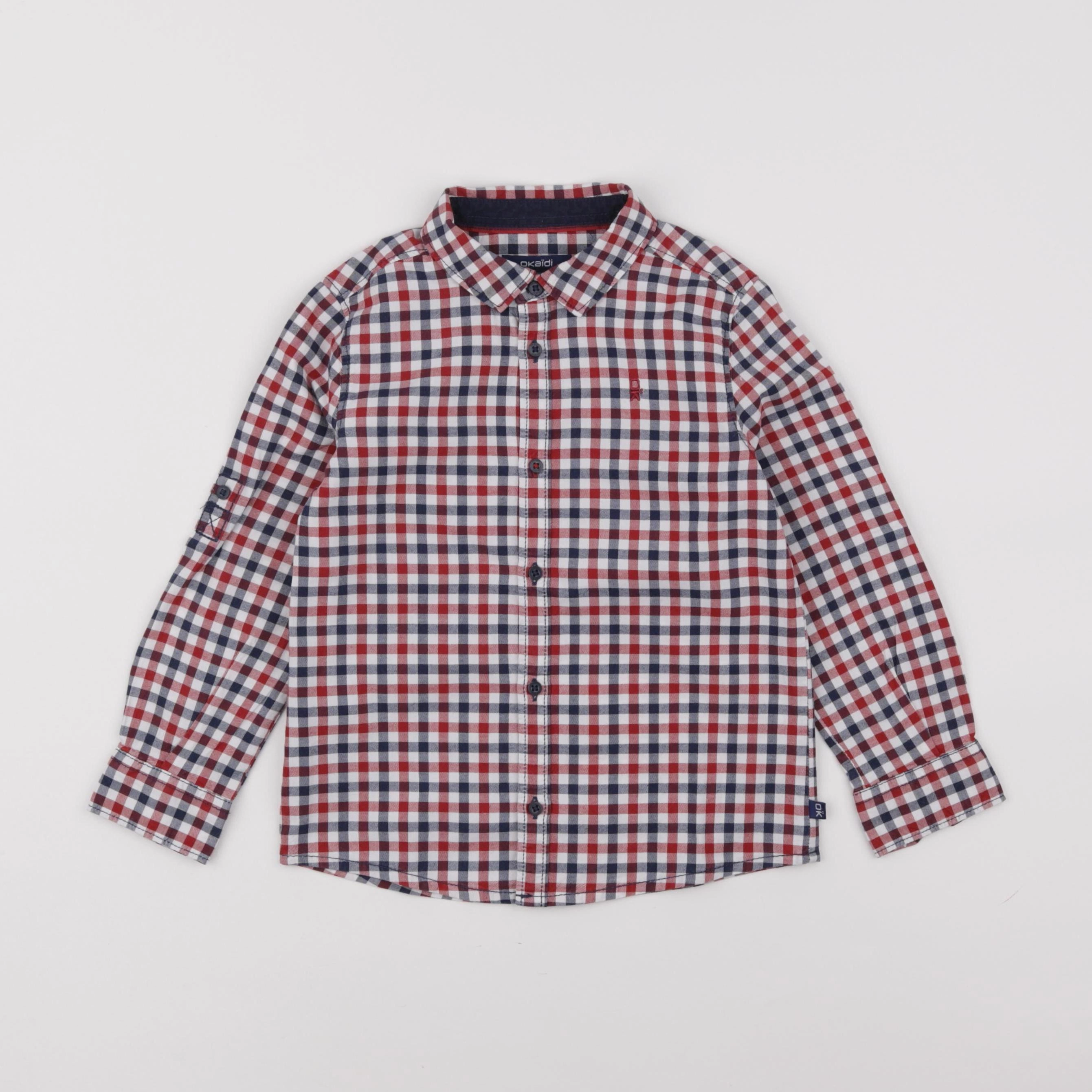 Okaidi - chemise rouge - 4 ans
