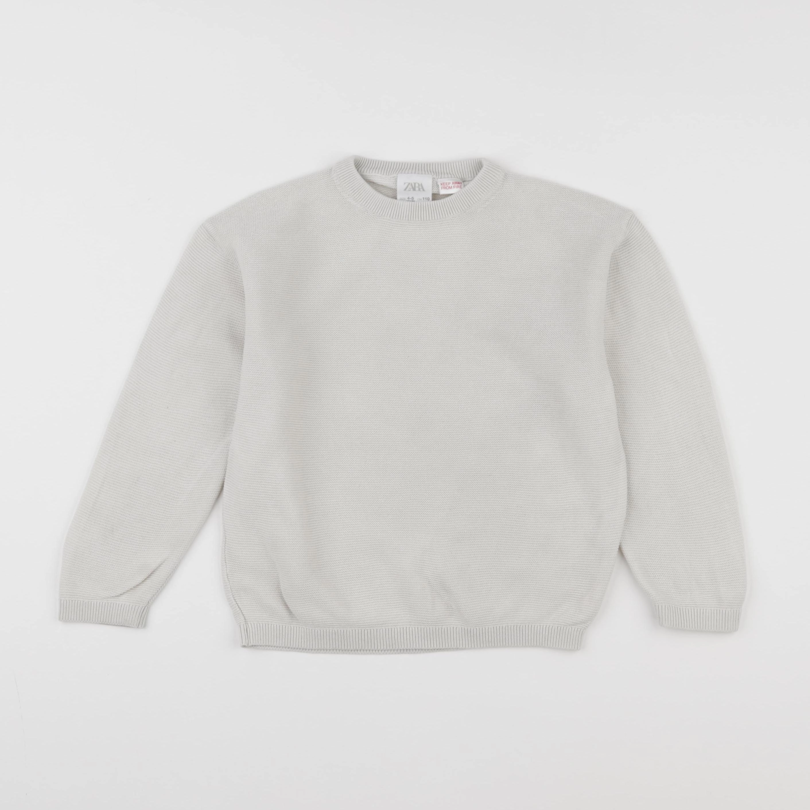 Zara - pull gris - 4/5 ans