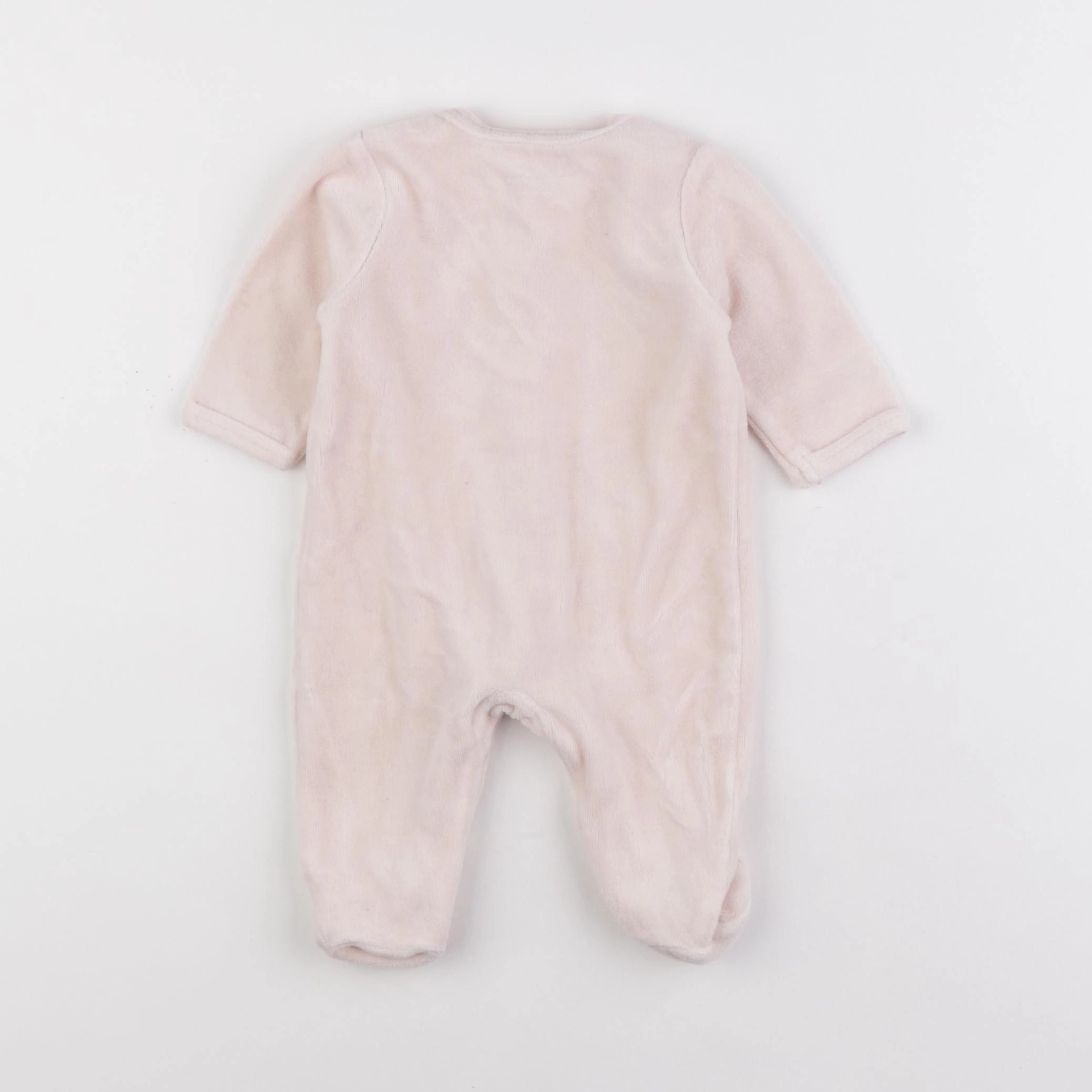 Vertbaudet - pyjama velours rose - 3 mois