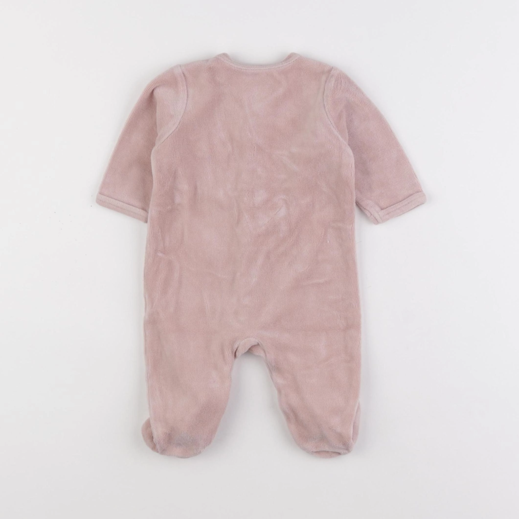 Vertbaudet - pyjama velours rose - 3 mois