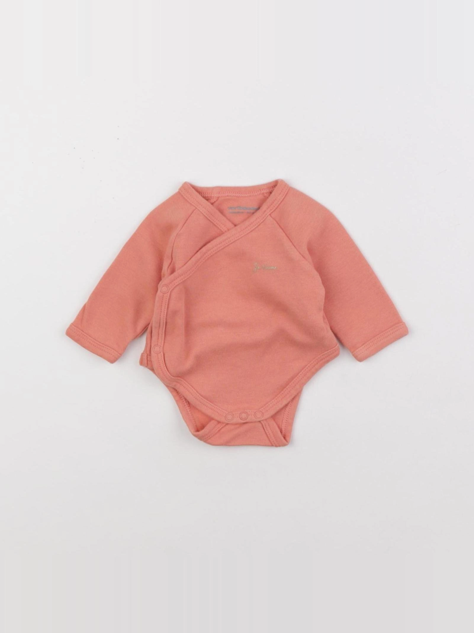 Vertbaudet - body rose - 0 mois