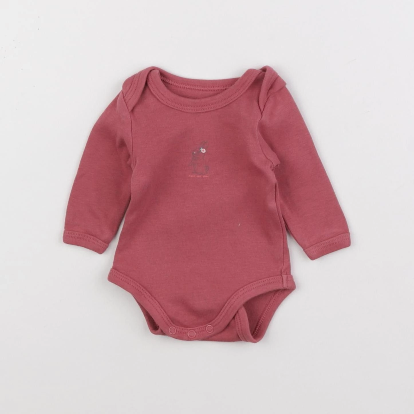 Vertbaudet - body rose - 1 mois