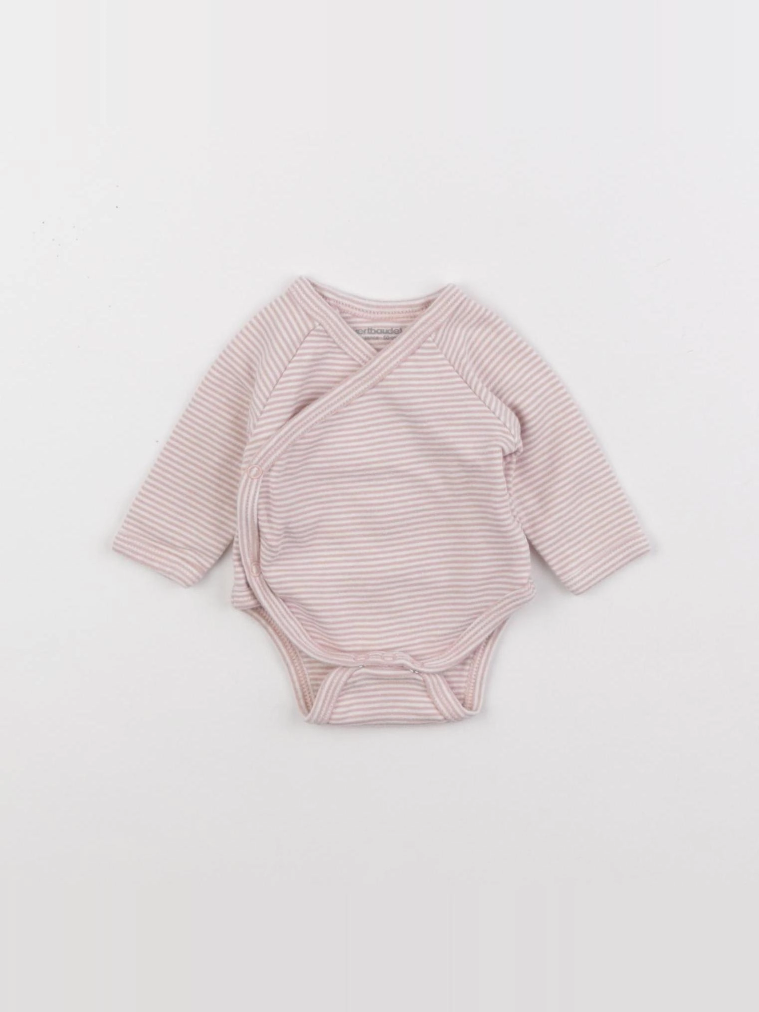 Vertbaudet - body rose - 0 mois