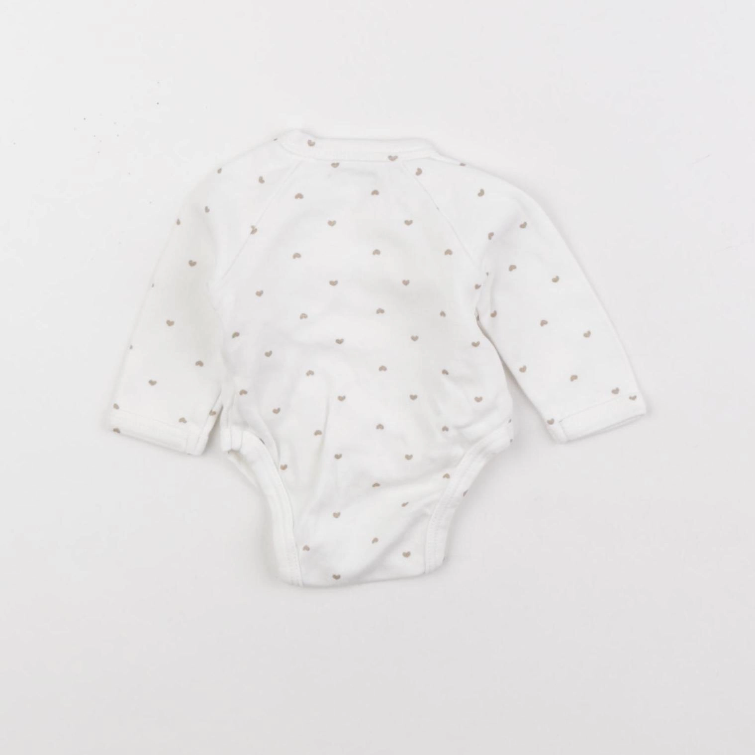 Vertbaudet - body blanc - 0 mois