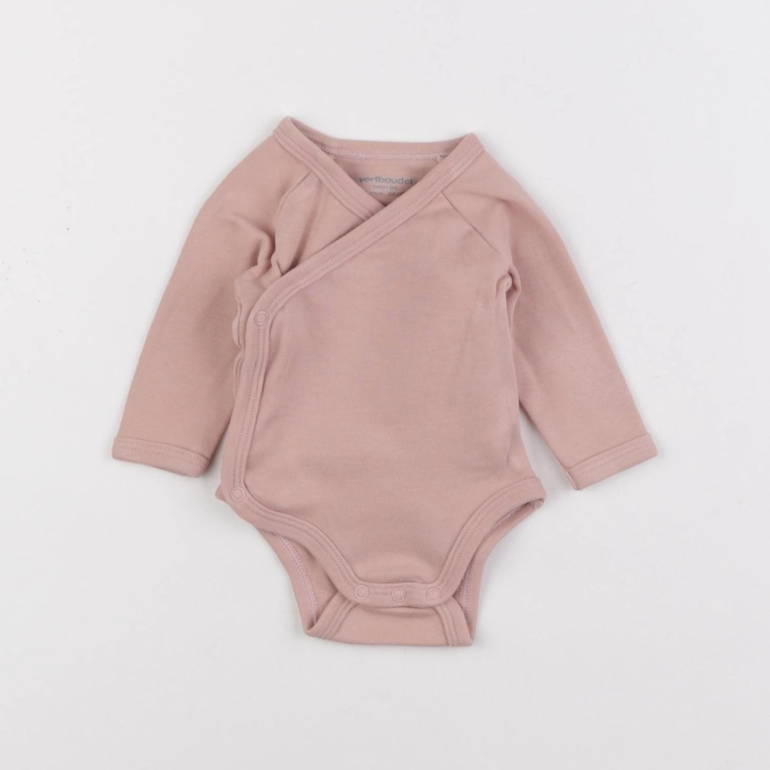 Vertbaudet - body rose - 1 mois
