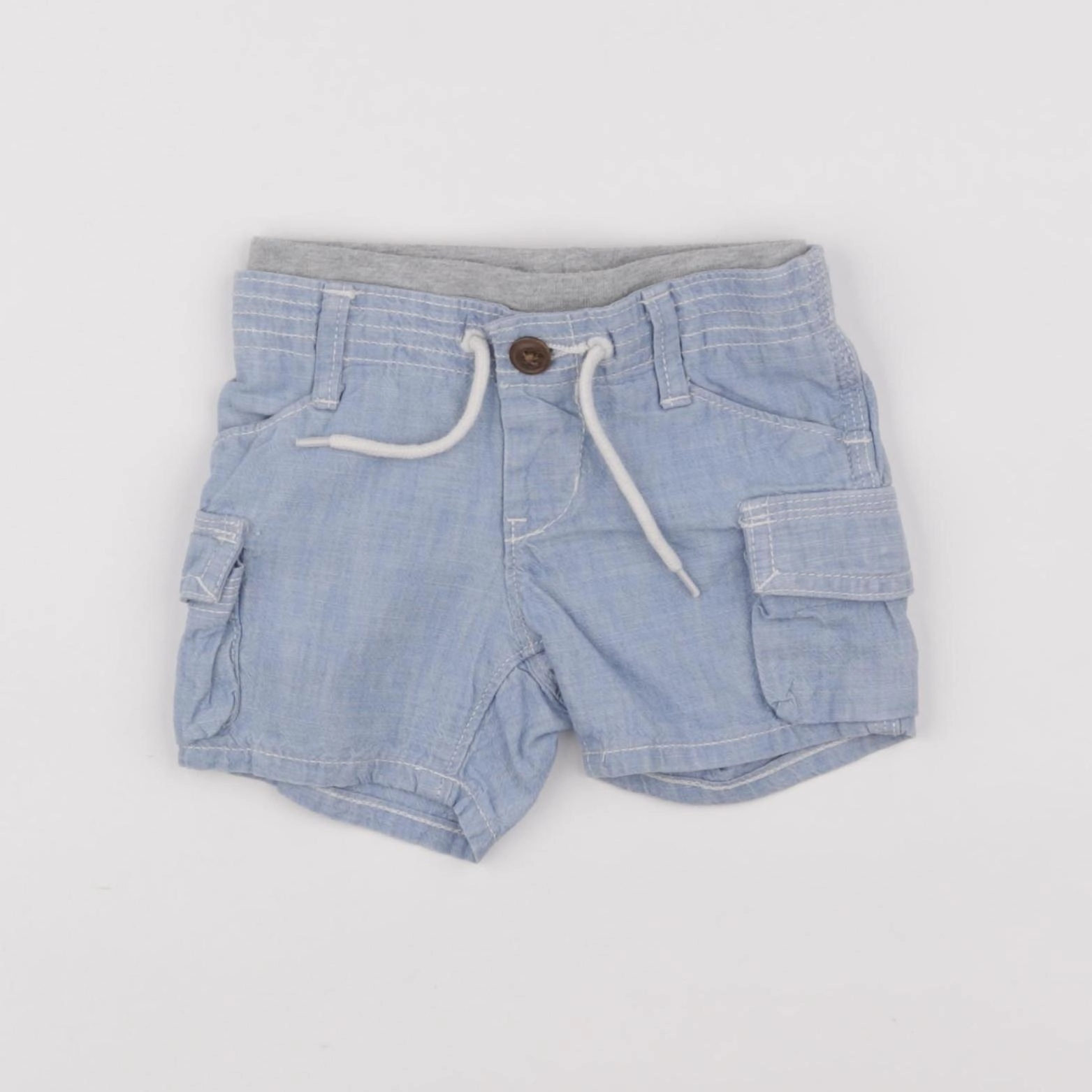 GAP - short bleu - 3/6 mois