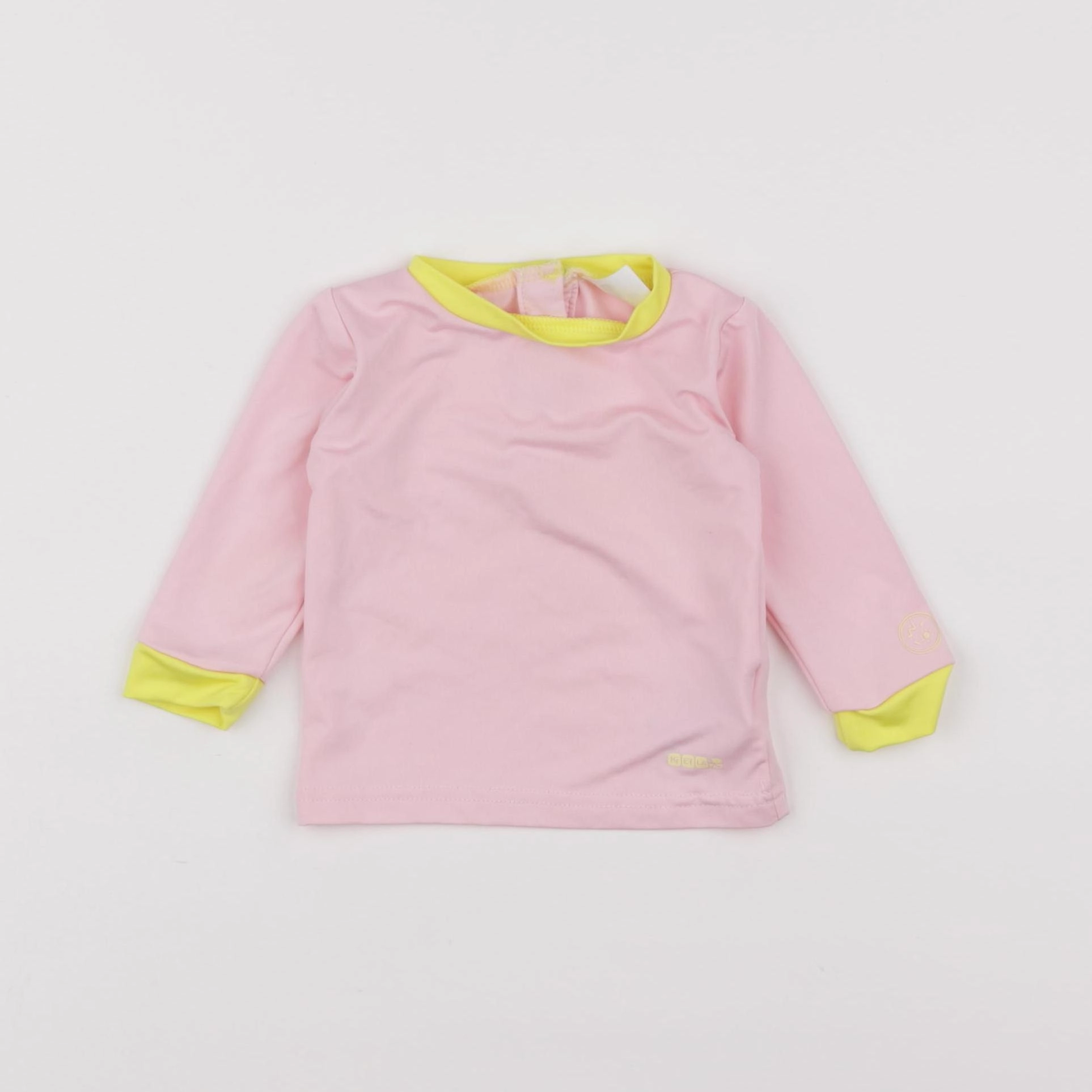 kietla - tee-shirt de bain rose - 3/6 mois