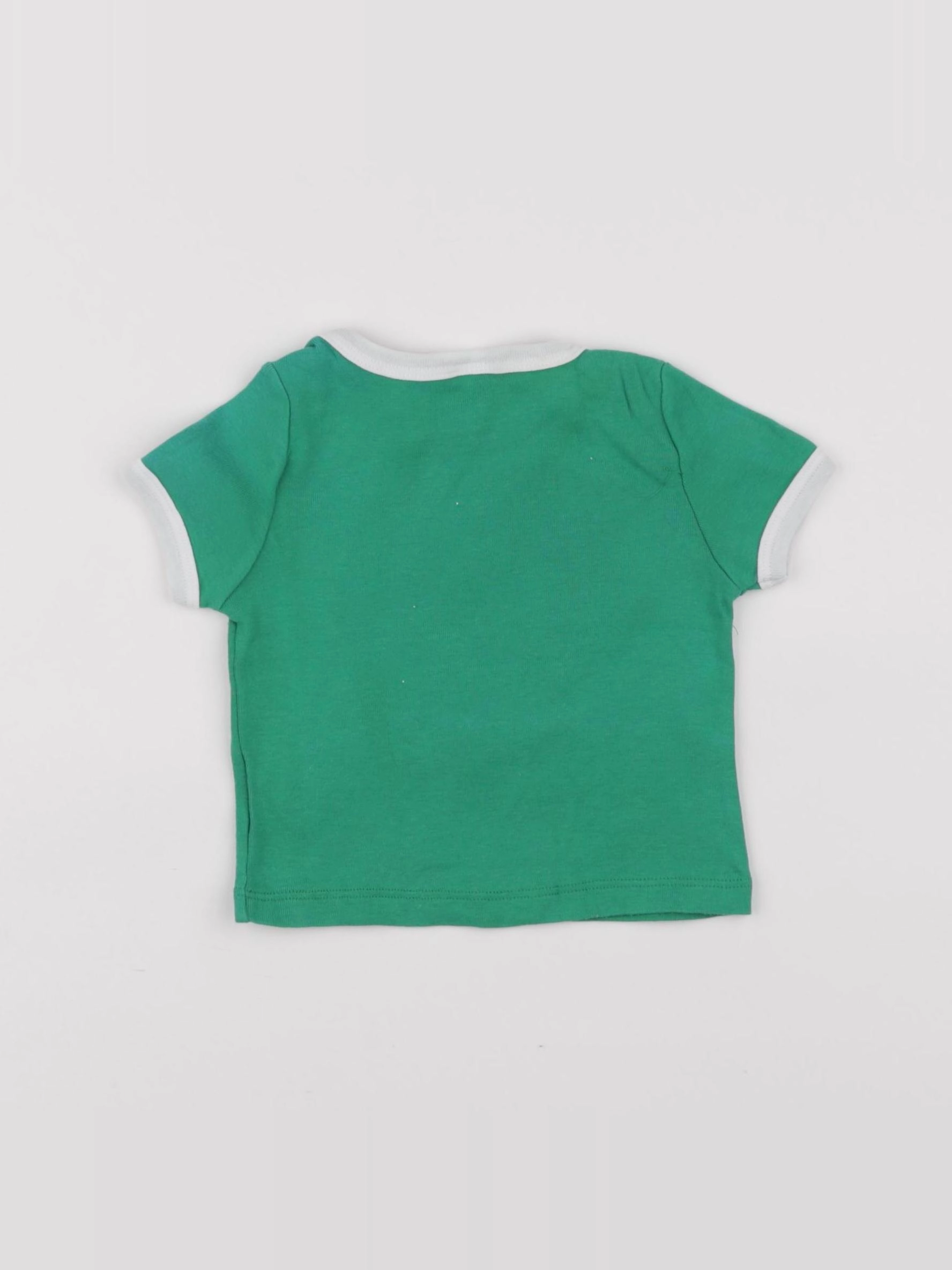 Petit Bateau - tee-shirt vert - 6 mois