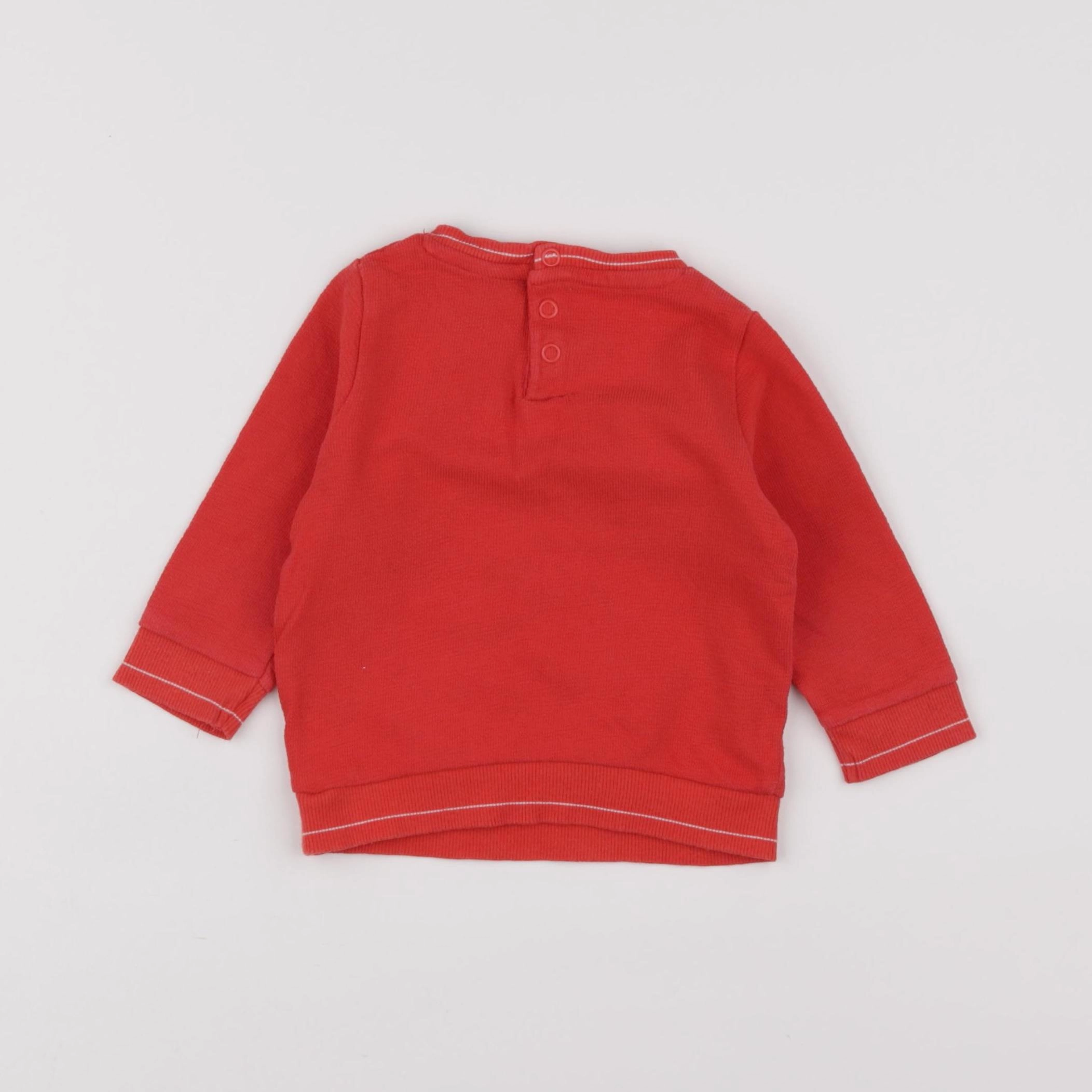 Tape à l'oeil - sweat rouge - 9 mois