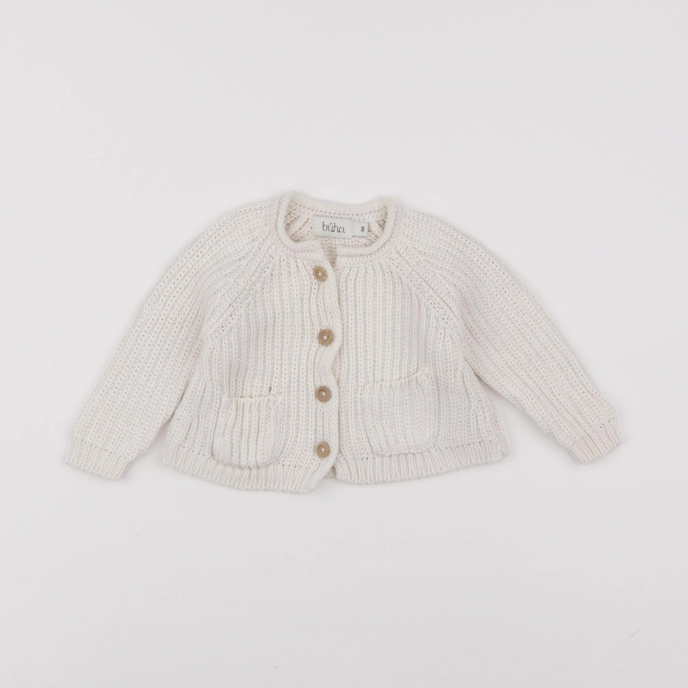 Buho - gilet blanc - 3 mois